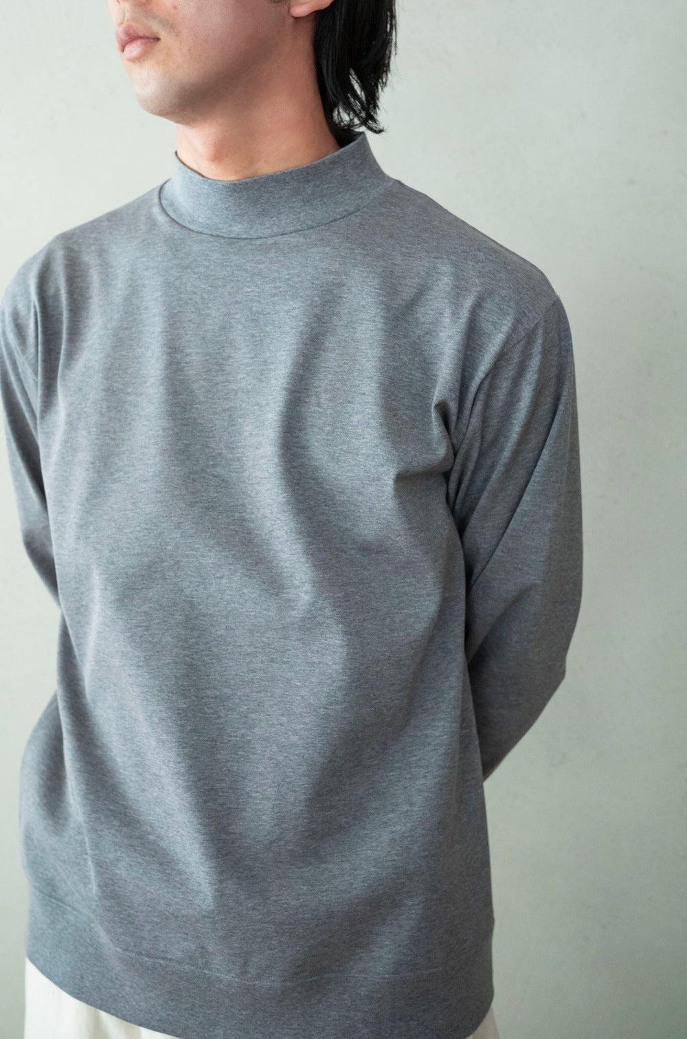cantate / コットン モックネック Mock Neck L/S Shirt | cliché