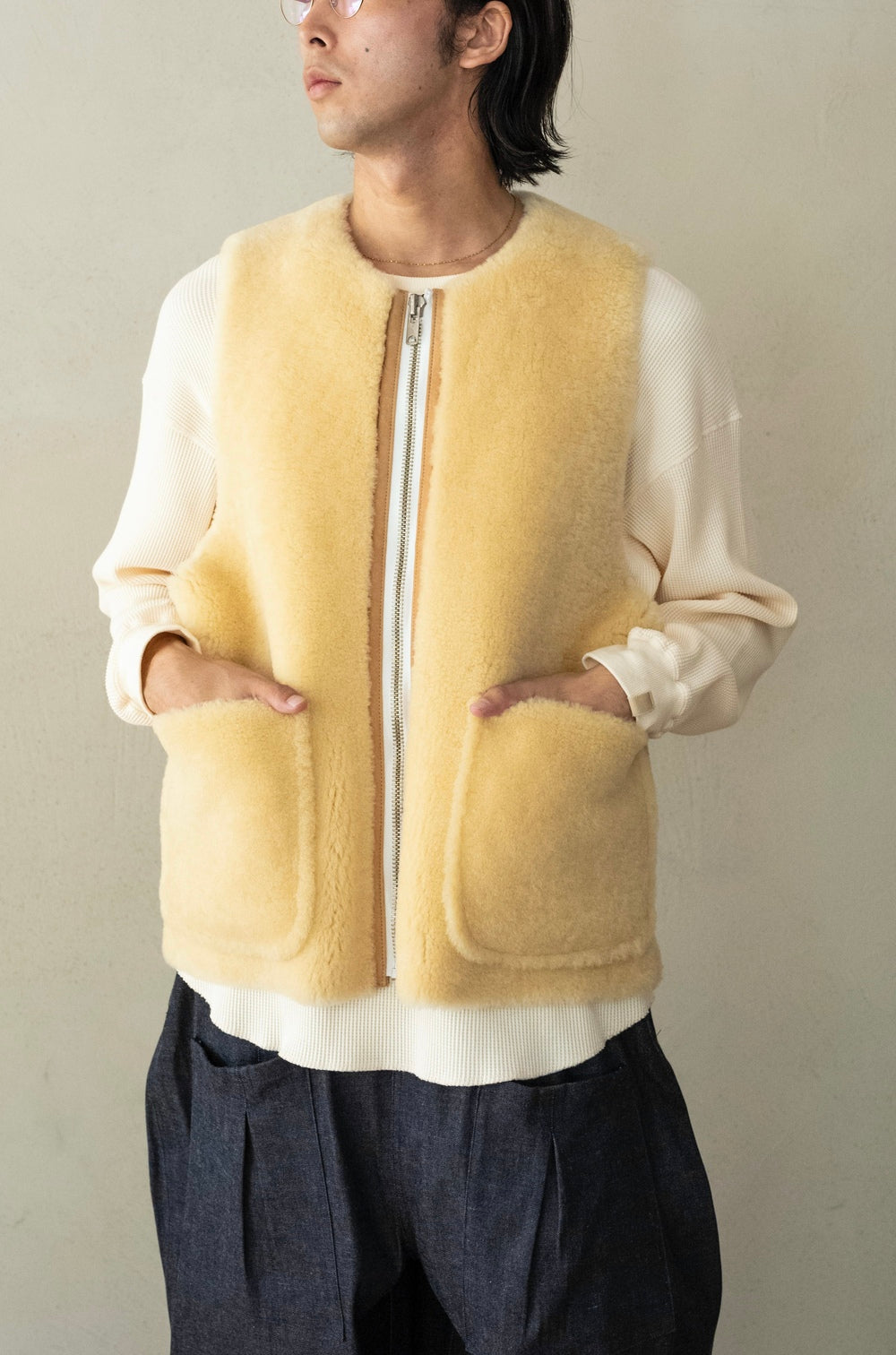 hn.mrkri：cantate mouton vest 46 hn.mrkri：cantate mouton vest 46