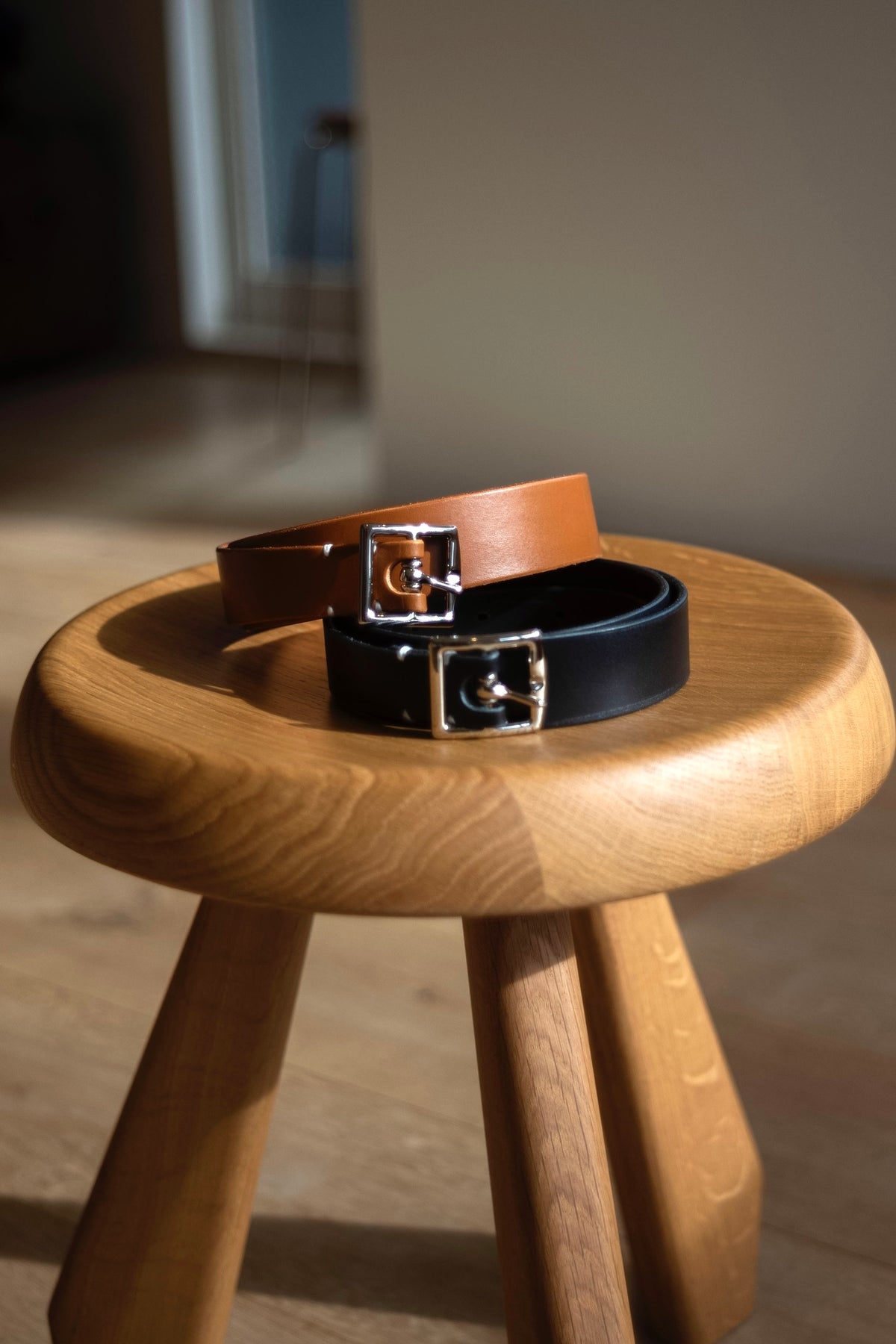 24ss stein シュタイン LEATHER BELT レザーベルト - 小物