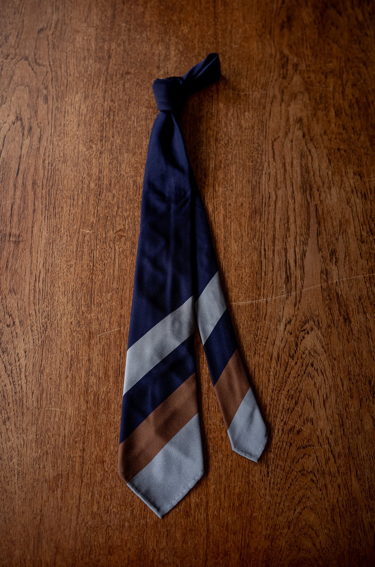 セッテピエゲ7つ折りアットヴァンヌッチSEVEN FOLD加賀健二 EX) MOD 7 / SETTE PIEGHE TIE 〔NAVY〕 | cliché
