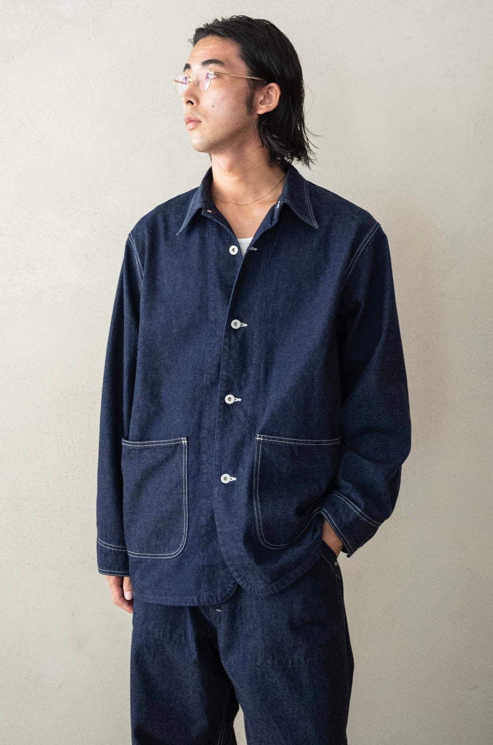 ジャケット・アウター 80s 90s EURO wide linen coverall jacket ジャケット・アウター 80s 90s EURO wide linen coverall jacket