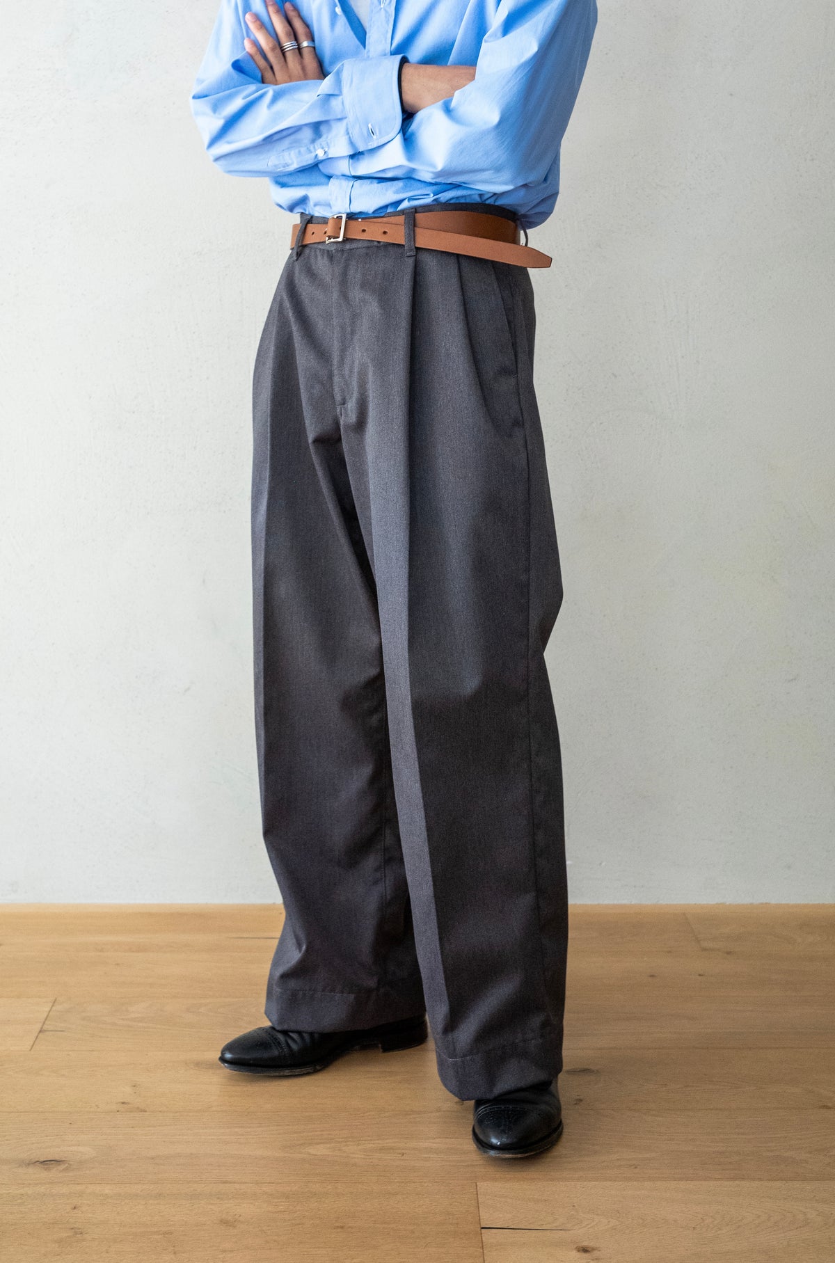 EX WIDE TROUSERS 〔GRAY〕 by cliché L1002145_ca3531ed-d77d-4d92-