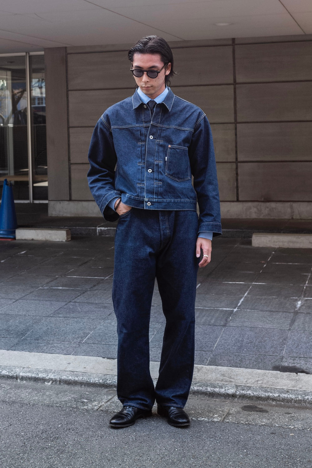 【美品】cantate WWIIT-BackJacketTバックデニムジャケット WW II T-Back Jacket | cliché