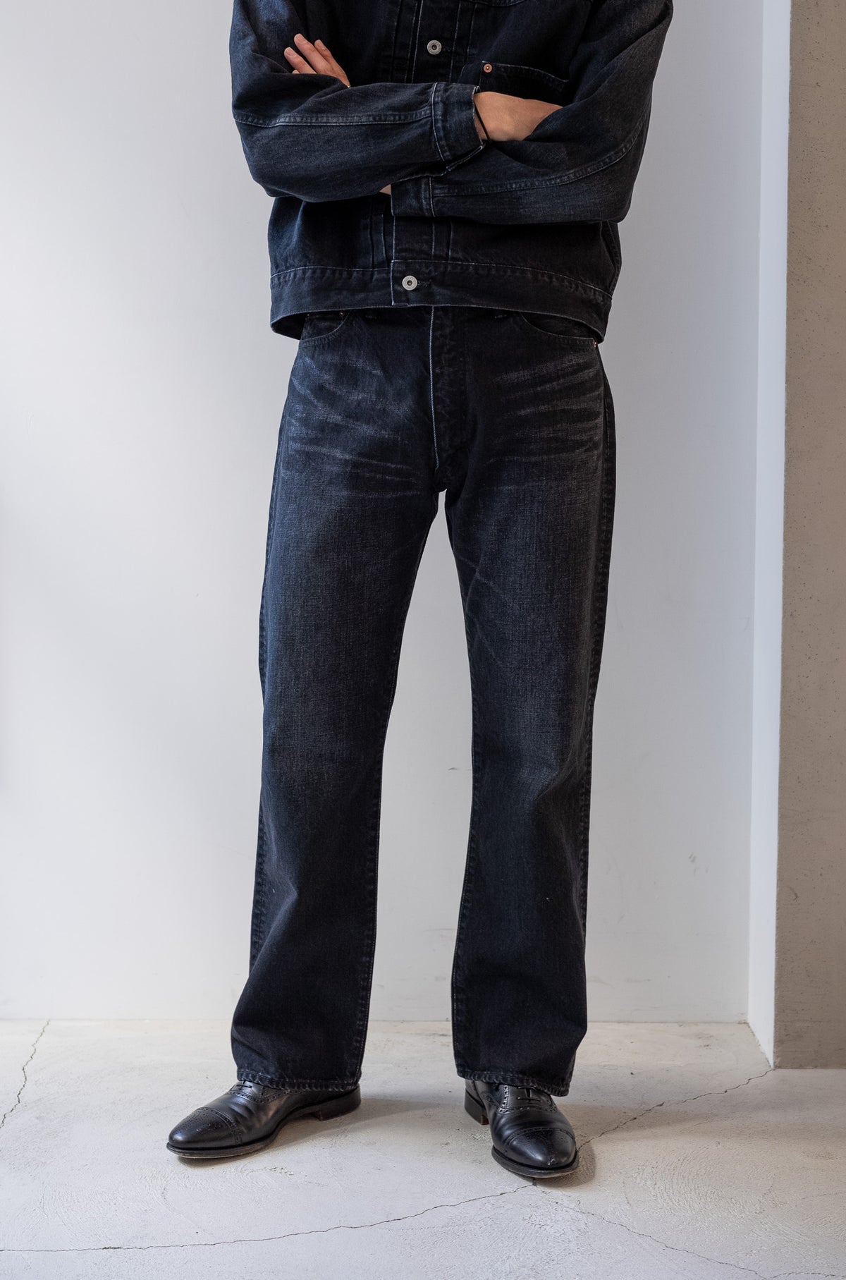 Denim Flare Trousers (VINTAGE WASH) | cliché
