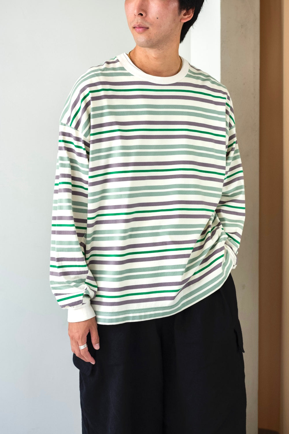 WIDE TWIST LS BORDER | cliché