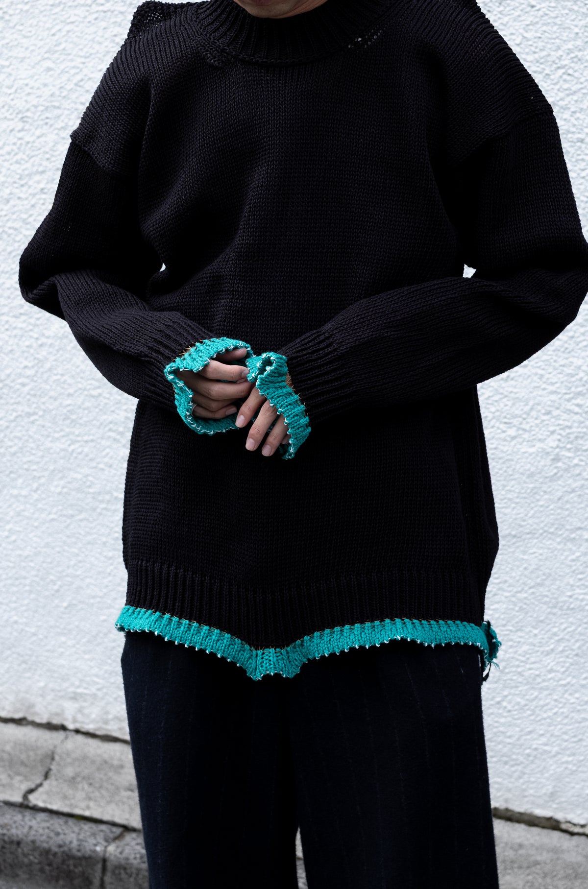 CCFA19UNI A 〈3G PLAIN STITCH SWEATER〉 | cliché