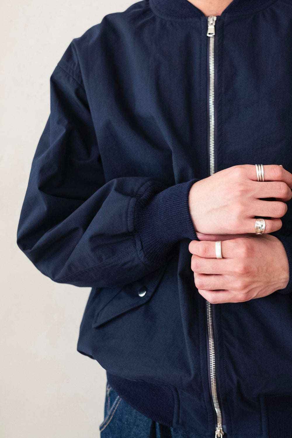 Shrunken Nylon Flight Jacket | cliché