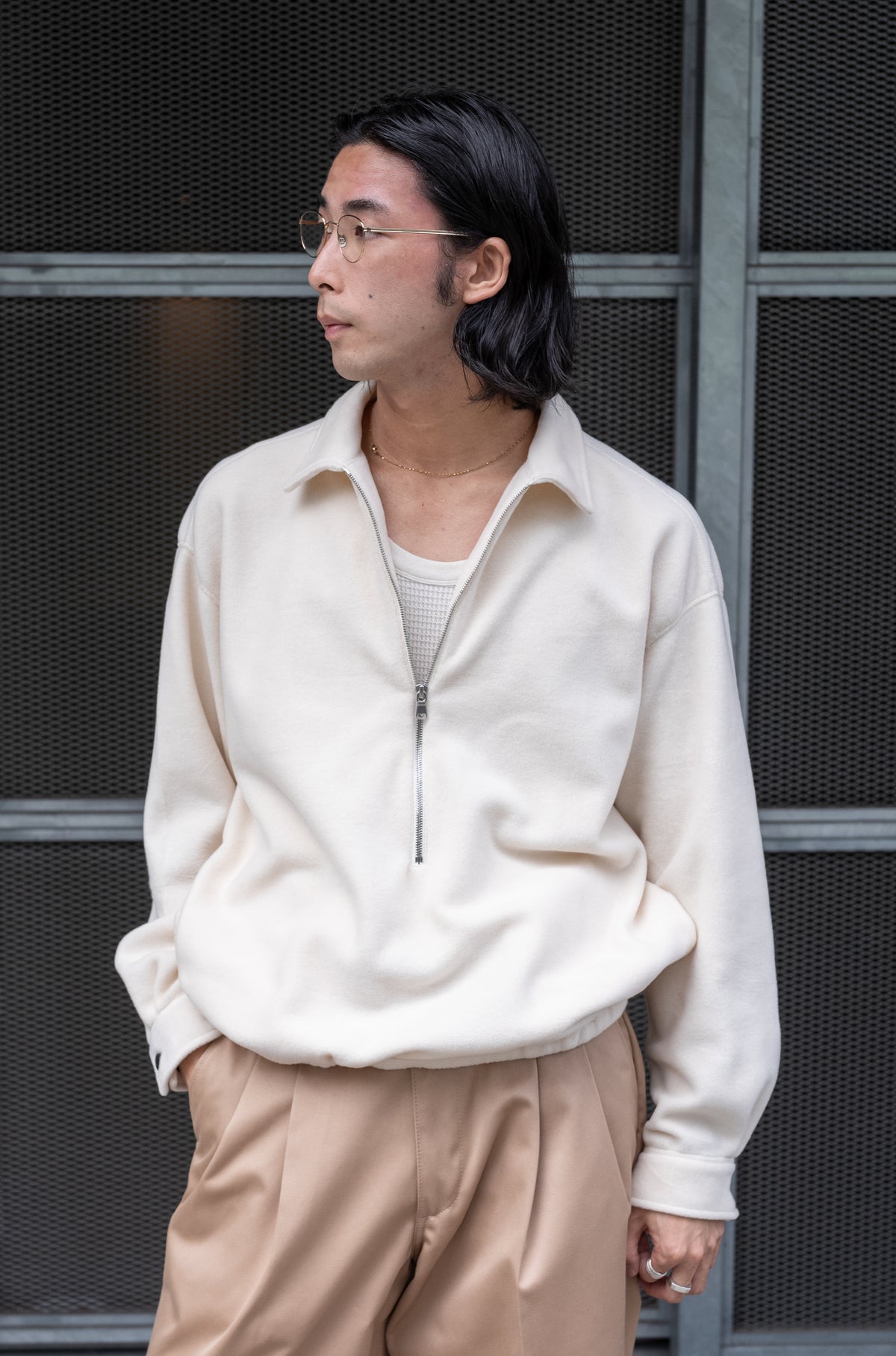 【トオル】cantate ディープスキッパーポロ　サイズ44 cantate ディープスキッパーポロ サイズ44 cantate ディープスキッパー