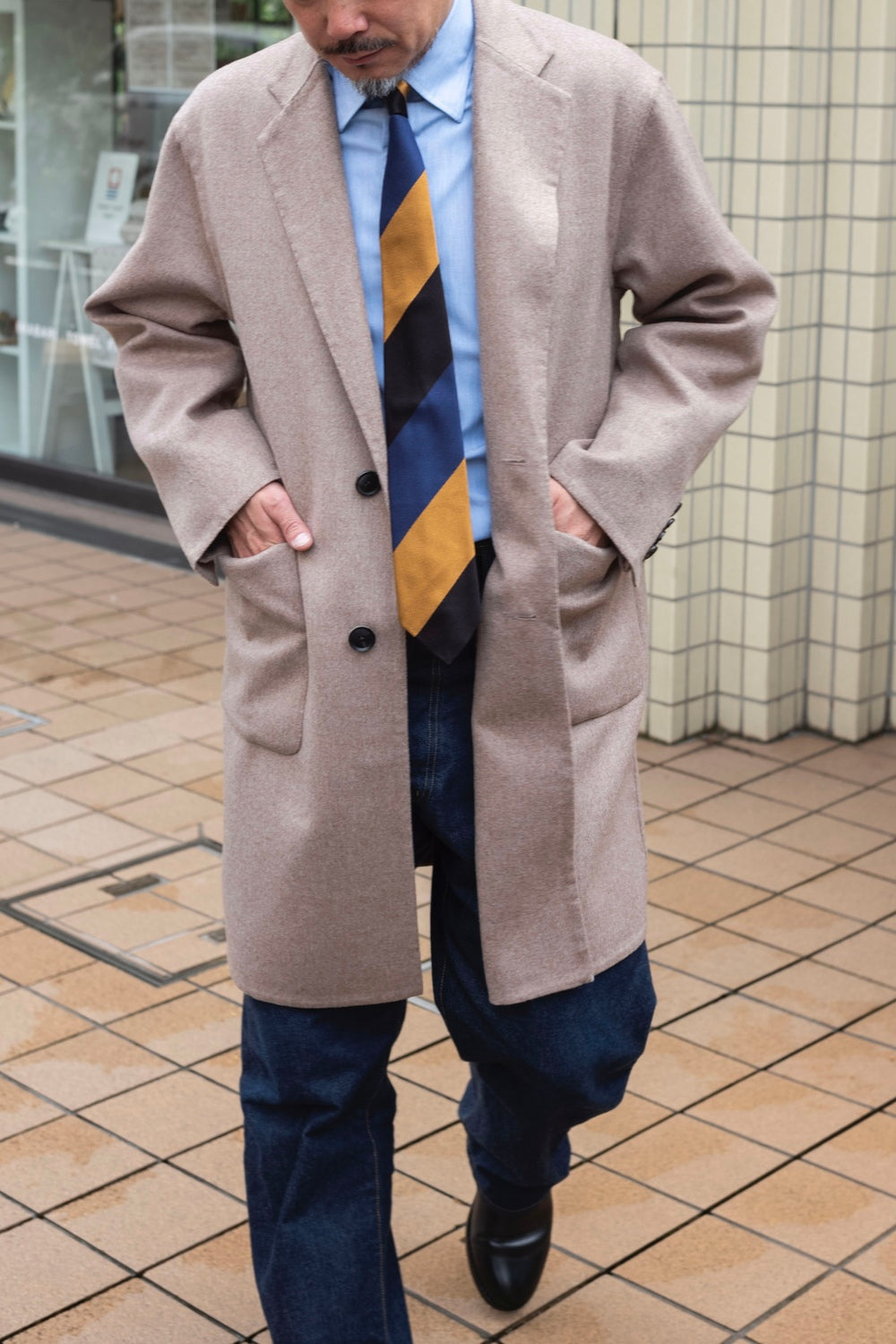 Hand Rever Chesterfield Coat | cliché