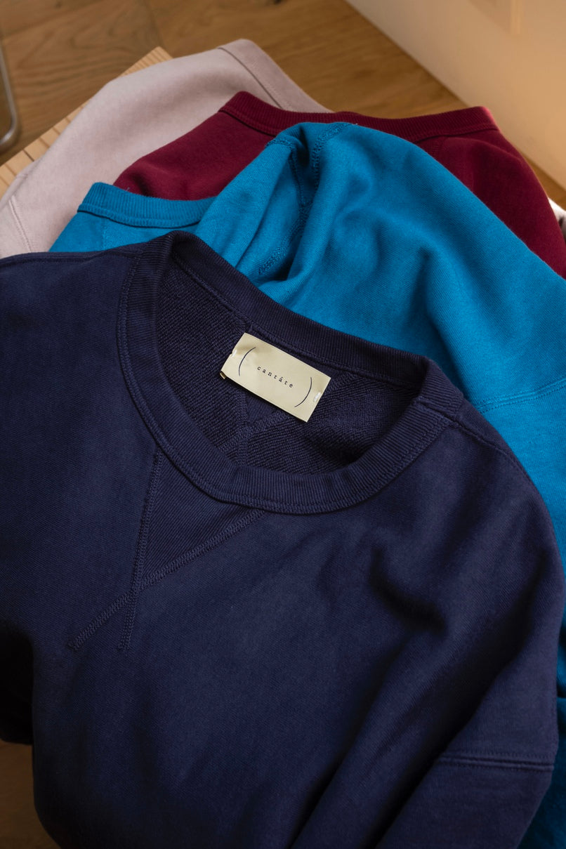 Garment Dye Crew Neck Pullover | cliché