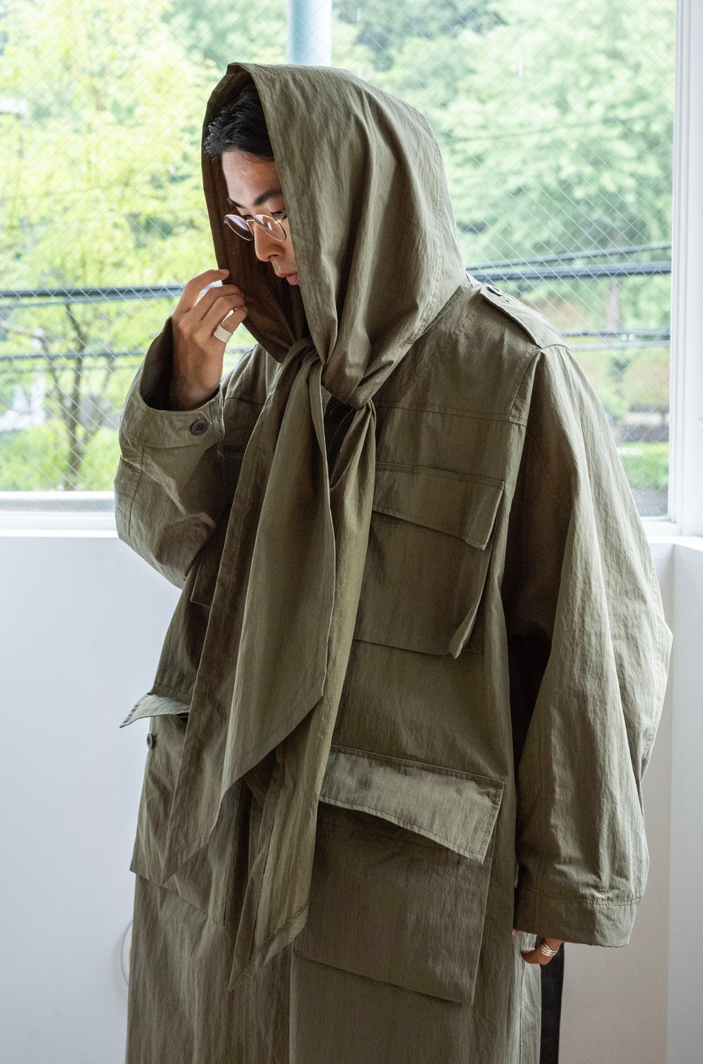 タクタク/tactac HAORI COAT オーバーサイズ ミリタリーコート ☆ tac:tac (タクタク) / Haoli Military Taffeta Coat