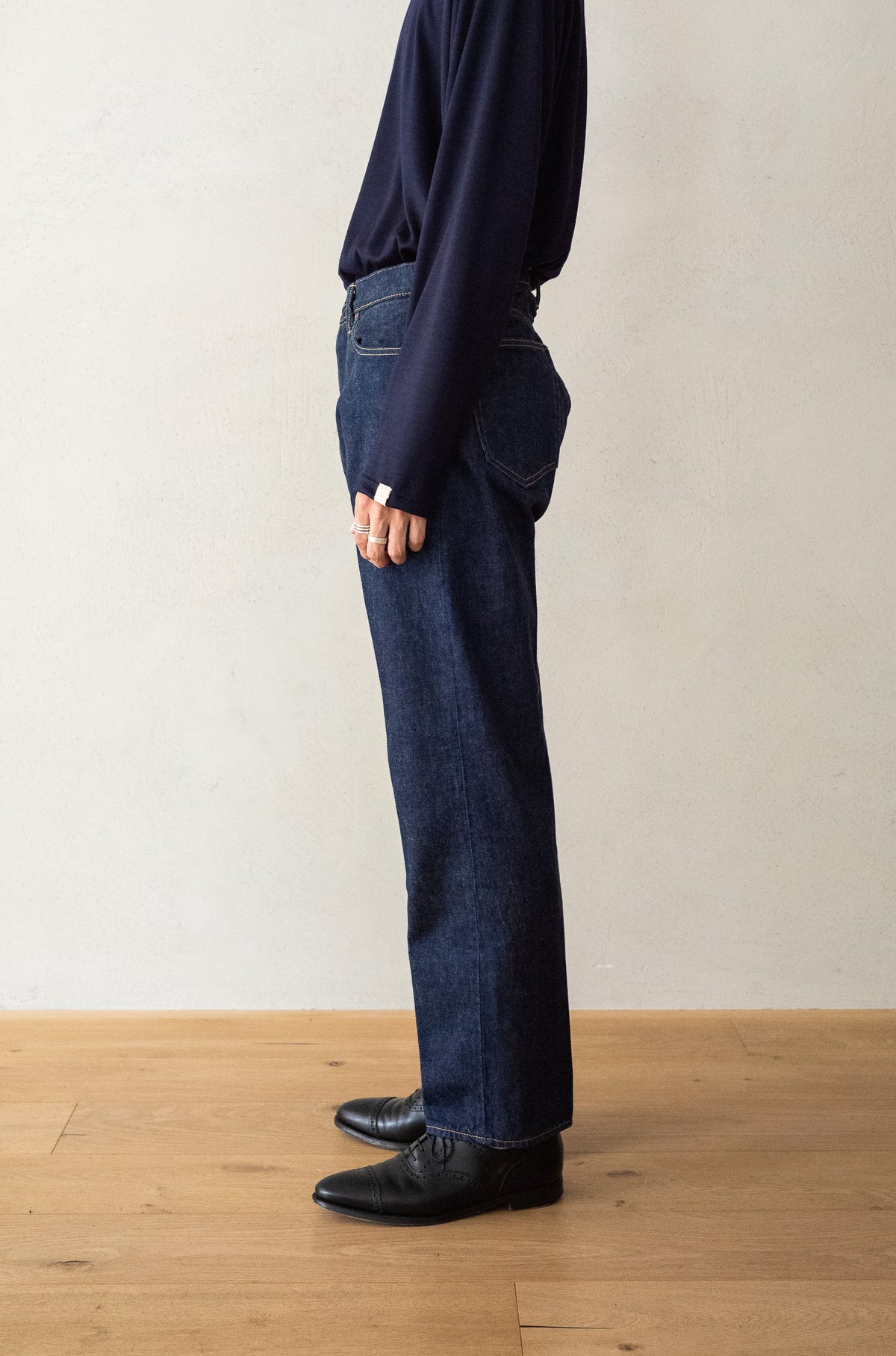 Denim Tapered Trousers (ONE WASH) | cliché Denim Tapered Trousers (ONE WASH) | cliché