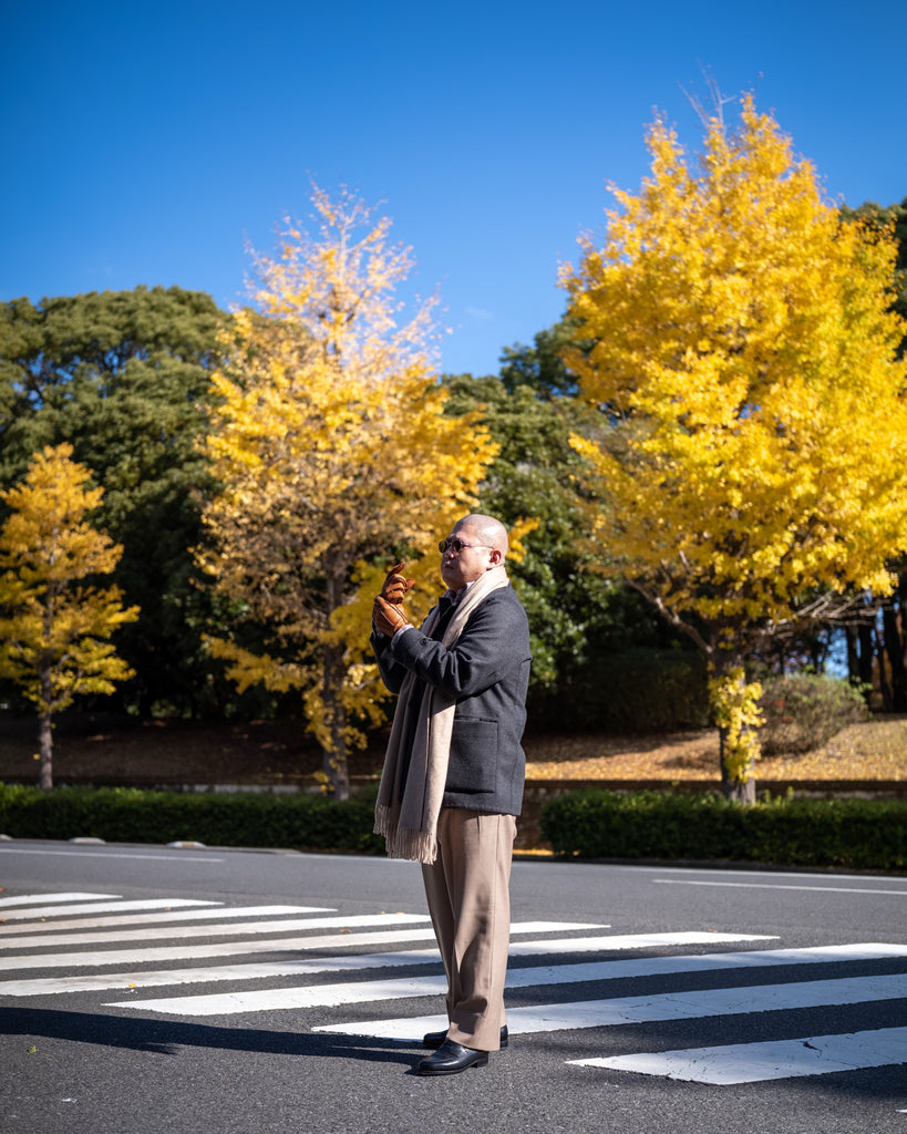 Frisson Cashmere Scarf｜洋服にも、着物にも馴染むマフラー