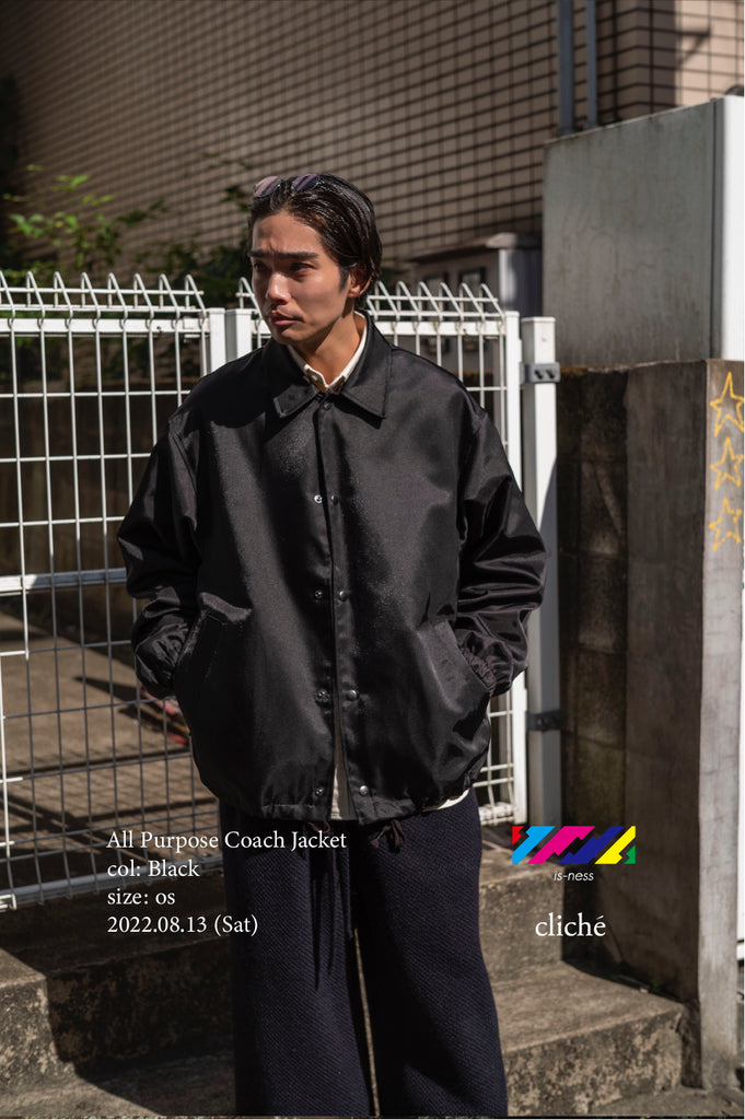 クリーニング済みですis-ness Coach Jacket