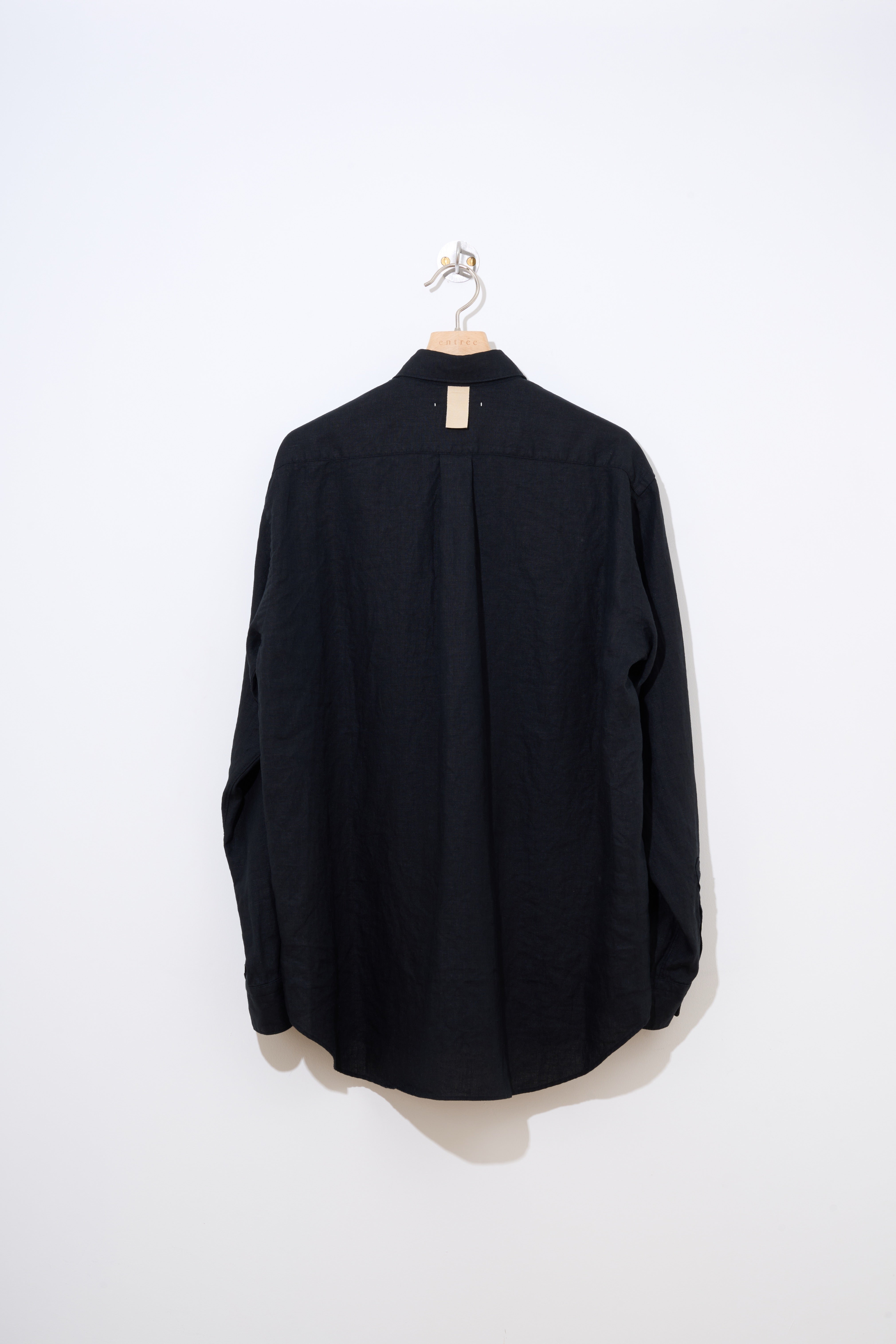 Essential Linen Shirt 〔NOIR〕