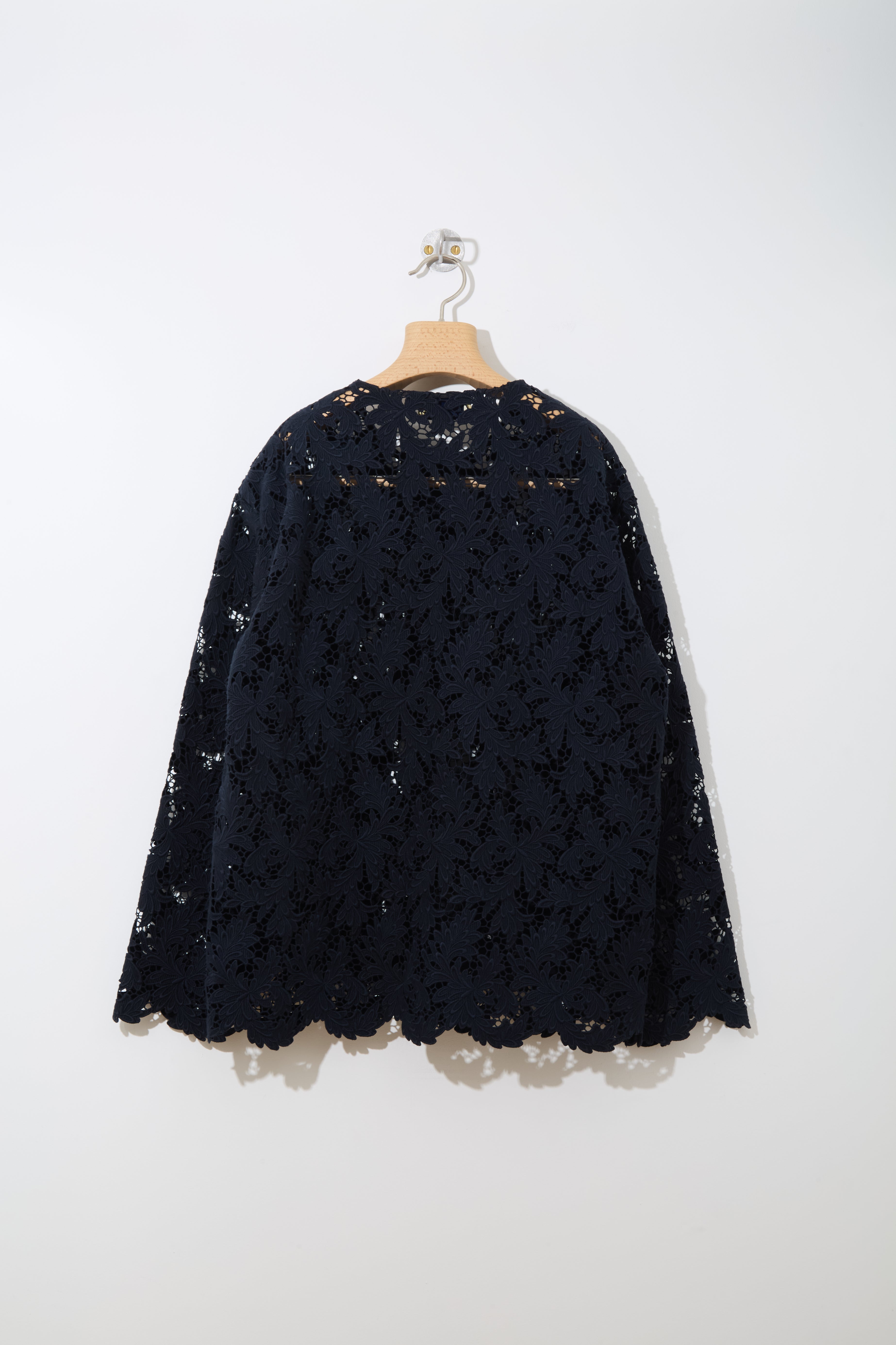 Feather Lace Blouson 〔NAVY〕