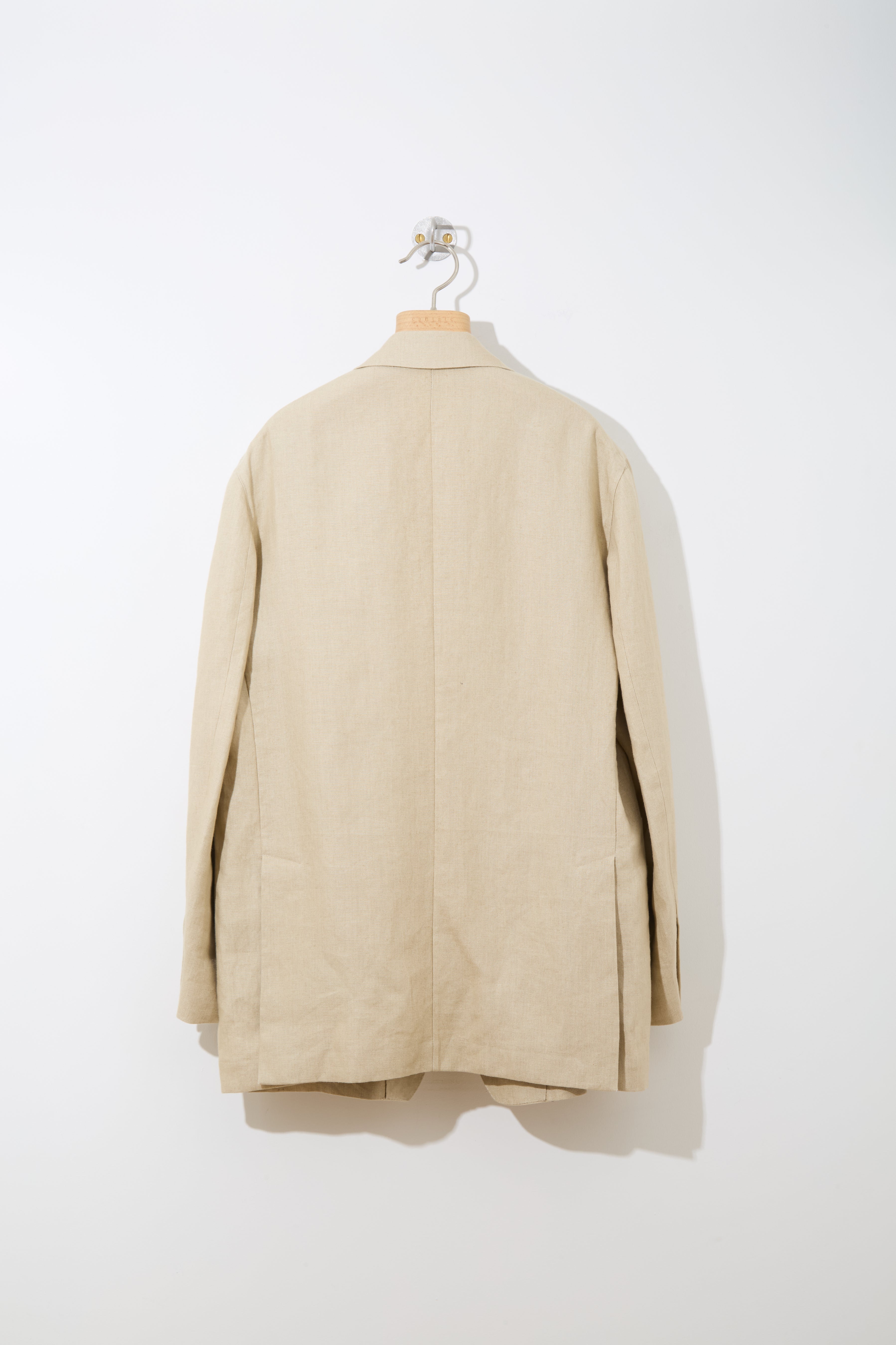 Linen Unstructured Tailored Jacket 〔BEIGE〕