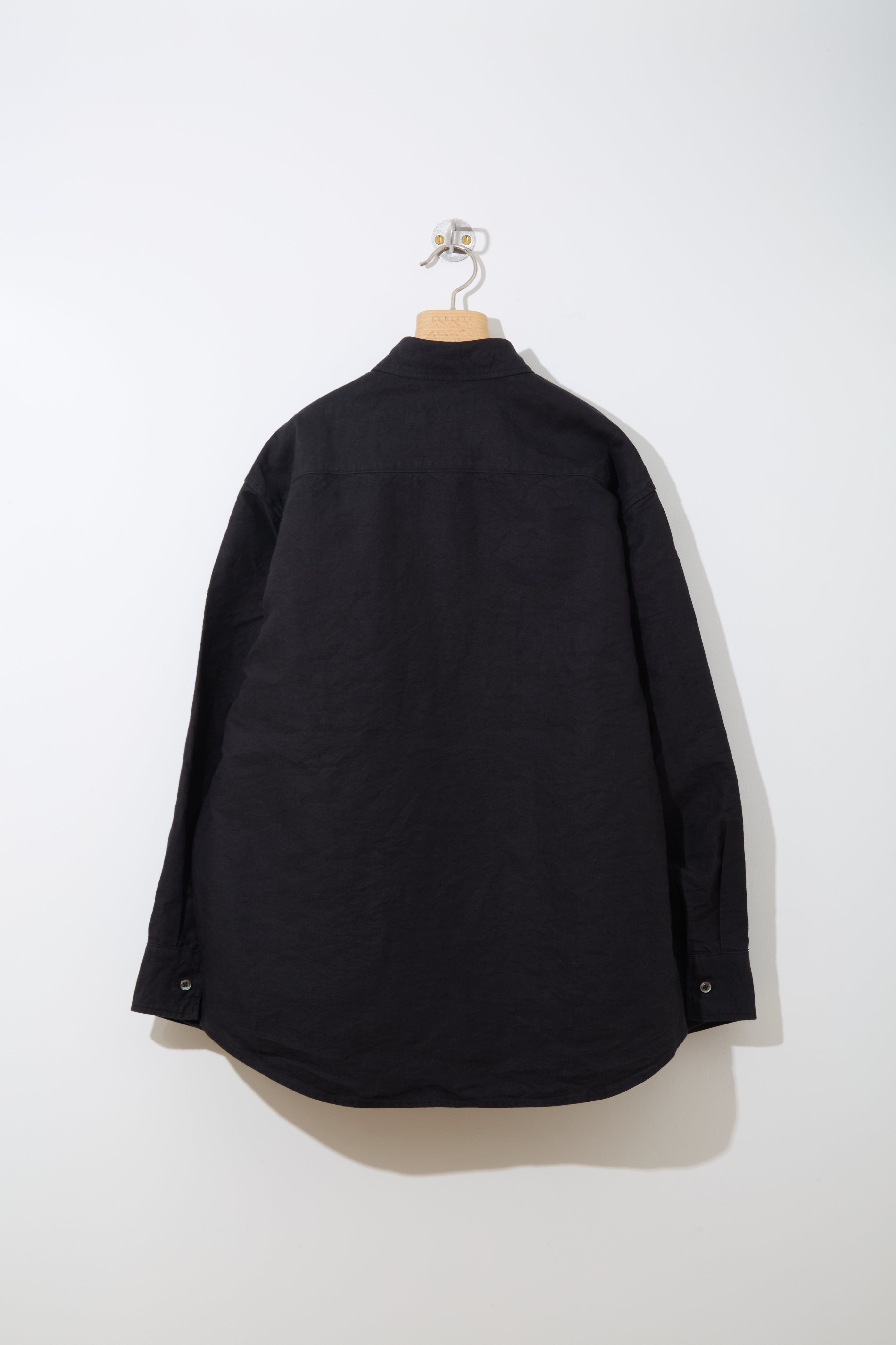 Linen Washi Shirt Blouson 〔BLACK〕