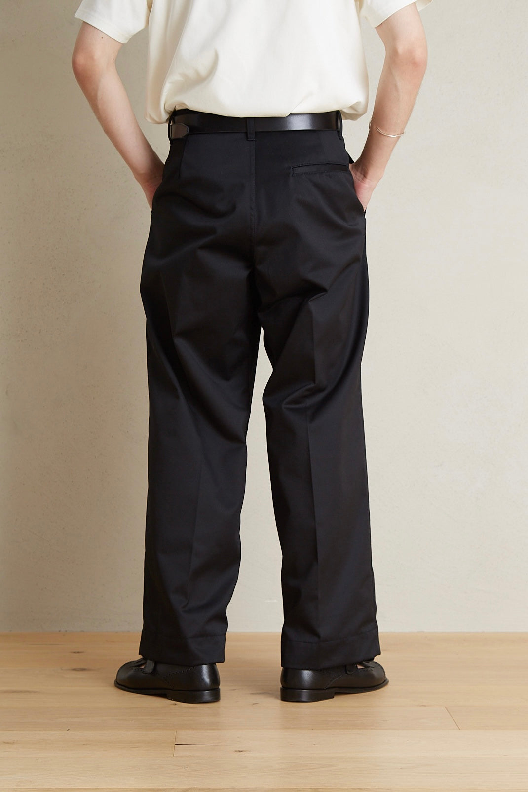 EX WIDE TROUSERS 〔BLACK〕