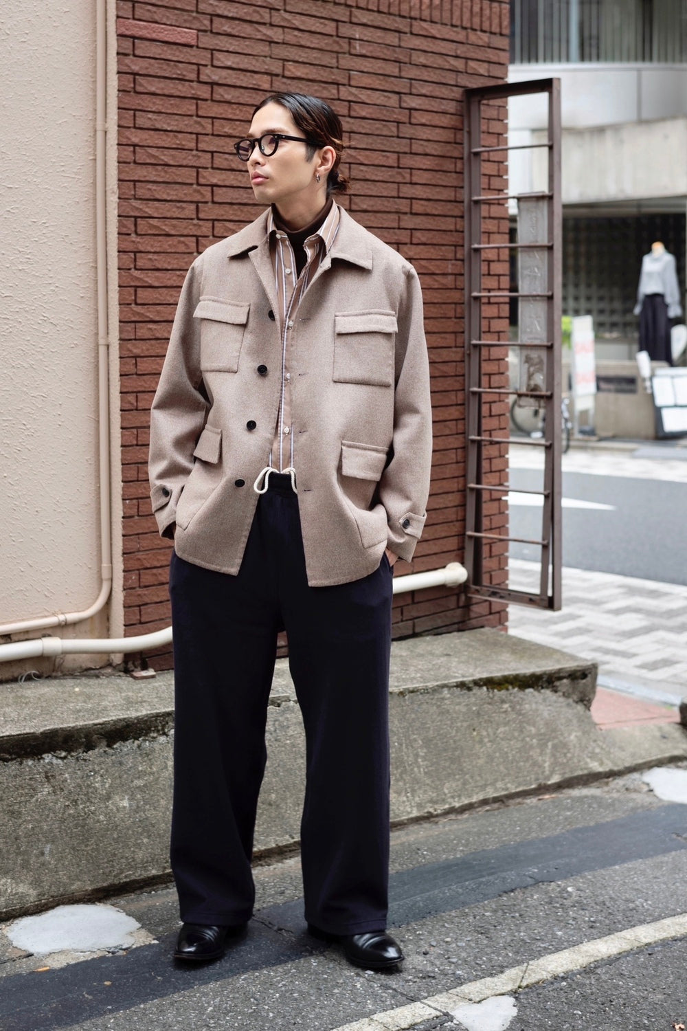 Hand Rever French Blouson〔ECRU〕