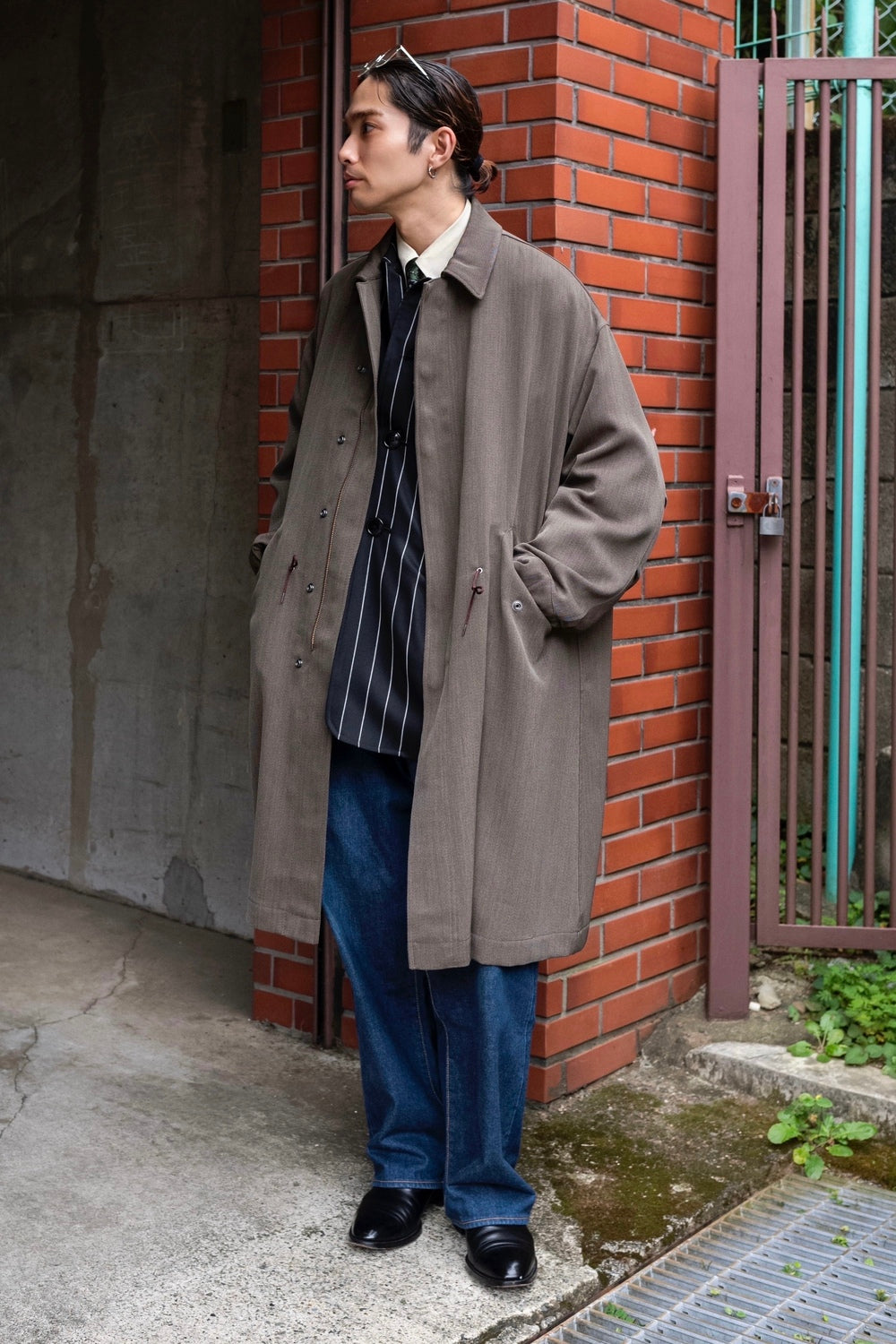 ジャケット・アウター 24AW CLASS CCEA15UNI B STRIPE COVERALL CCEA15UNI B 〈DORMEUIL ROYAL11 STRIPE COVERALL〉 | cliché
