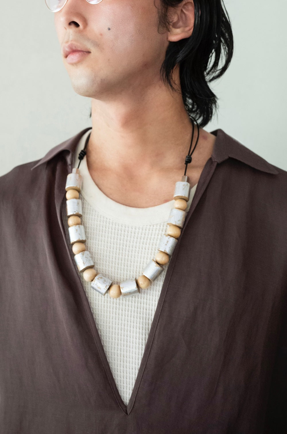 LEATHER CORD WOODS NECKLACE | cliché