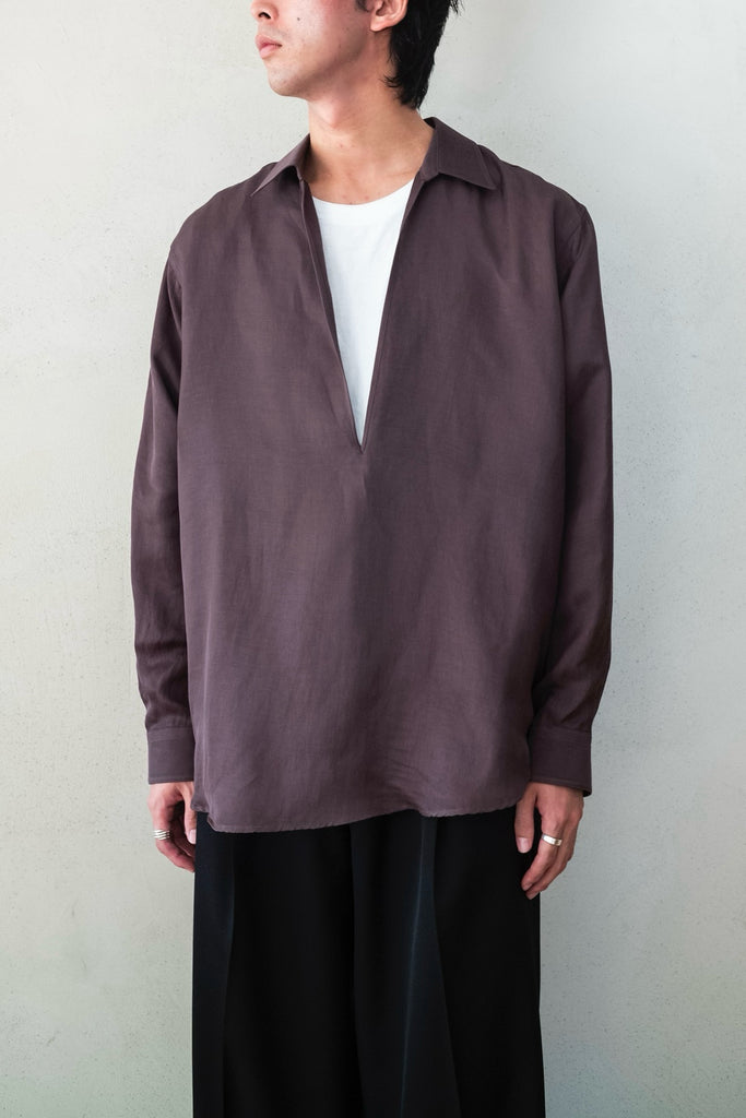 TWILL OVERSIZED SKIPPER SHIRT