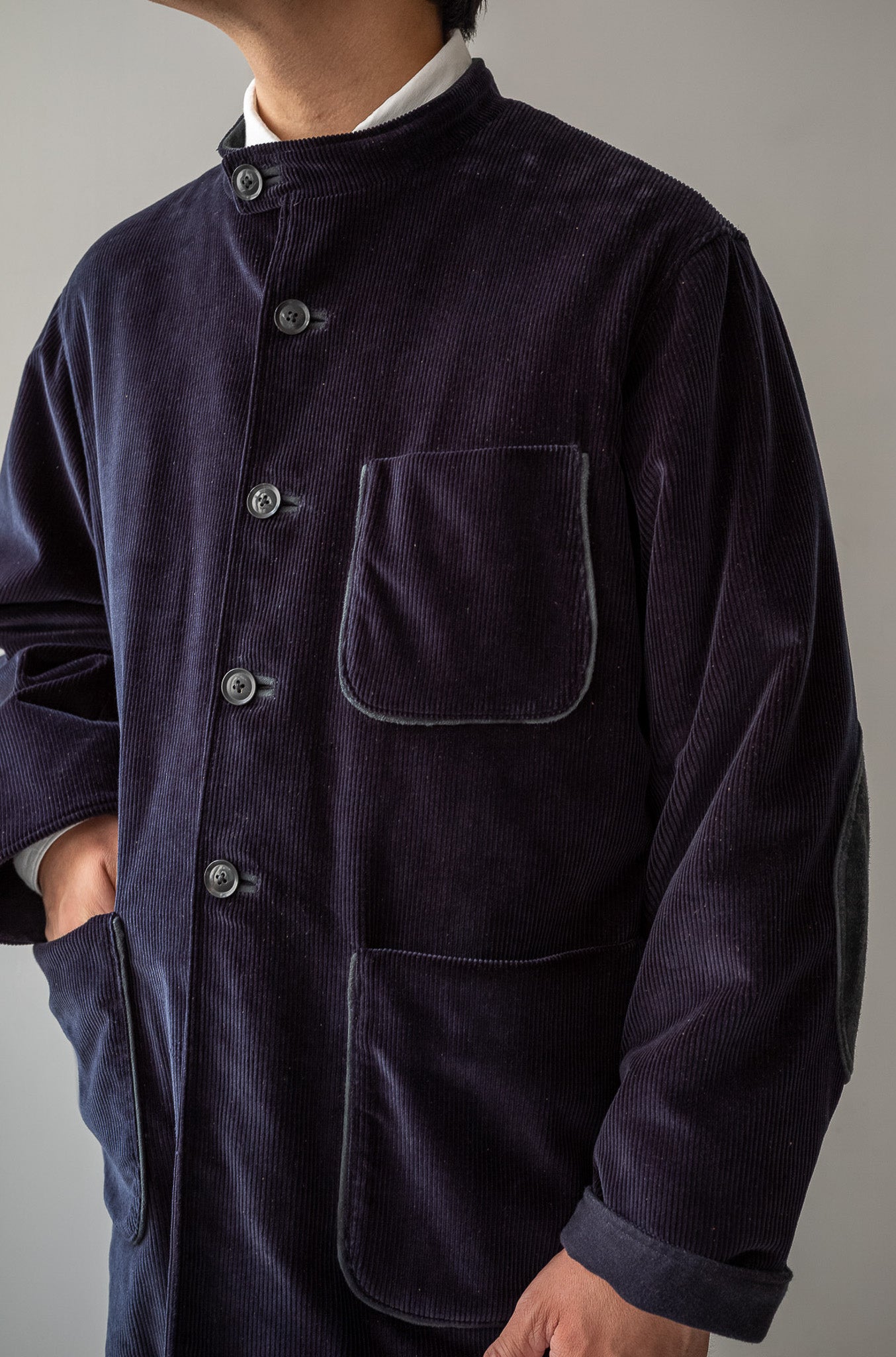 Corduroy Forestiere Jacket〔NAVY〕