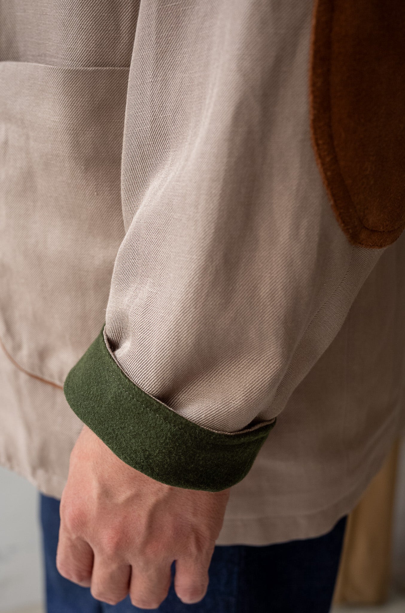 Silk Linen Forestiere Jacket〔MARON〕
