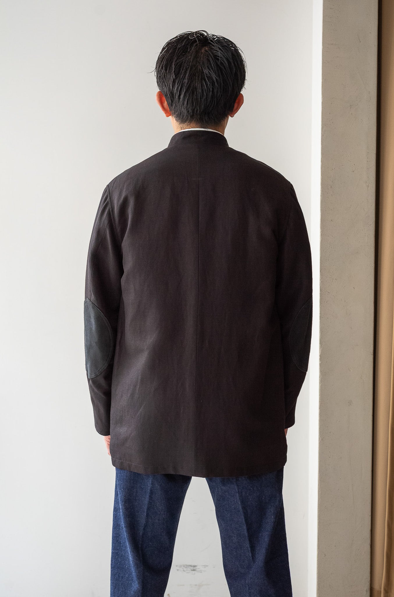Silk Linen Forestiere Jacket 〔NOIR〕