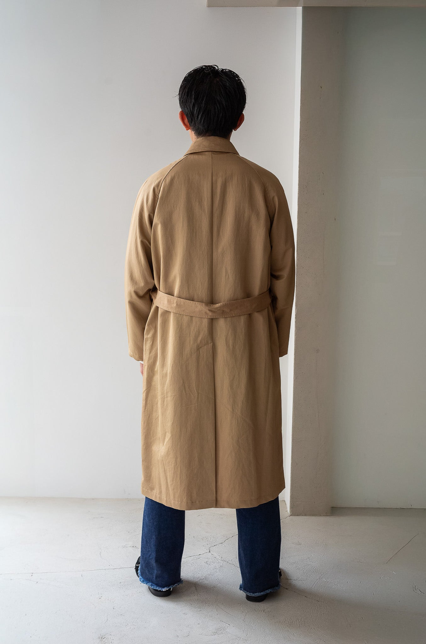 One-Piece Sleeve Balmacaan Coat〔MARON〕