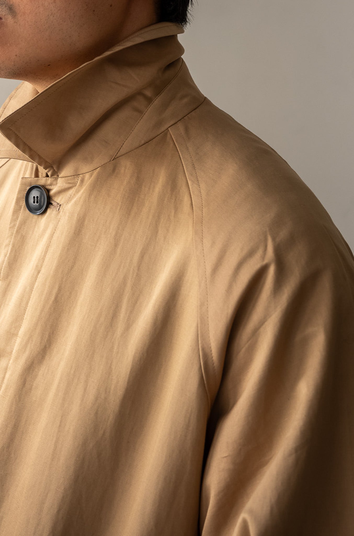 One-Piece Sleeve Balmacaan Coat〔MARON〕