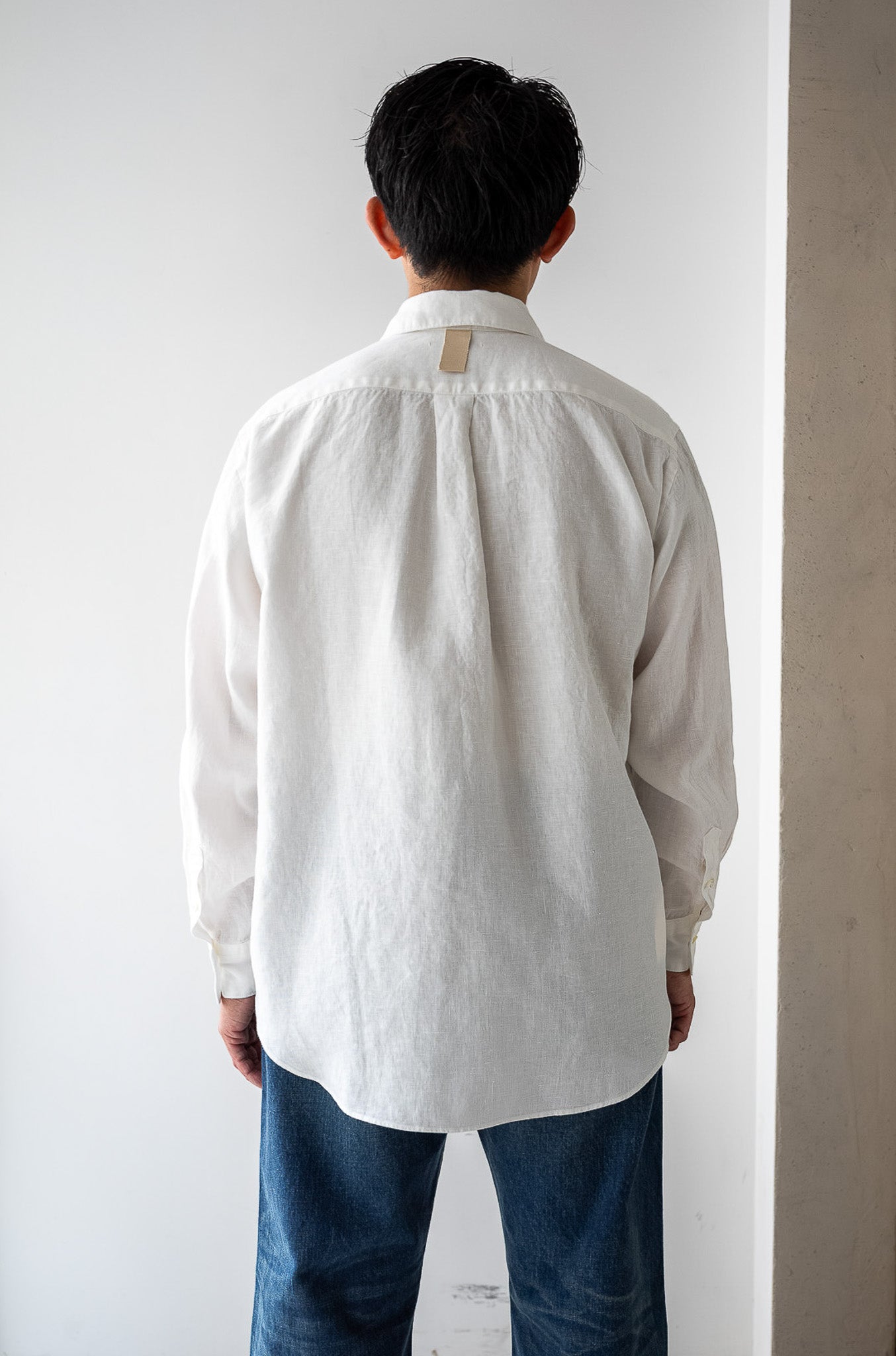 Essential Linen Shirt 〔WHITE〕