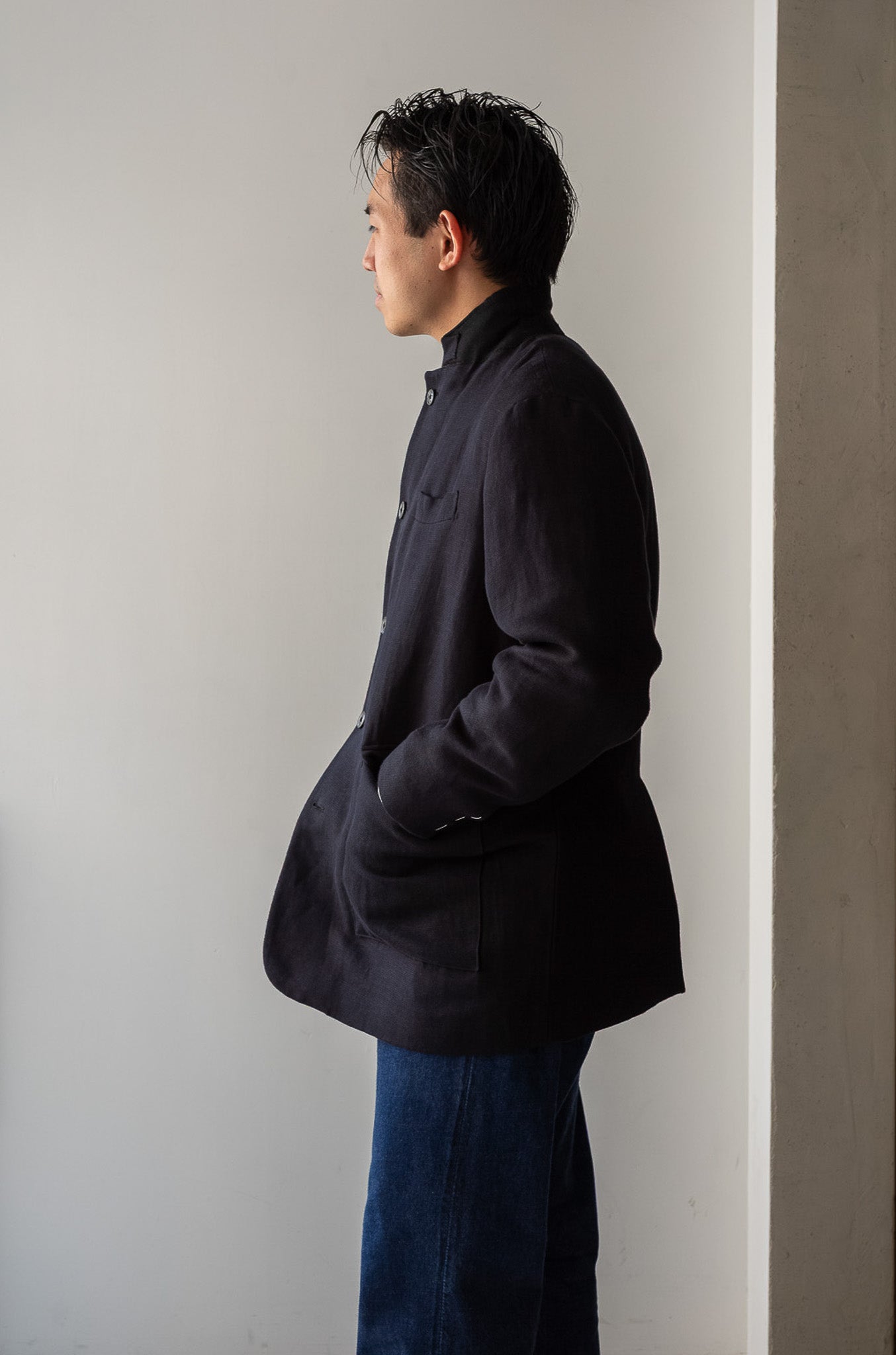 C/Li Double Cloth Directors Jacket〔NOIR〕
