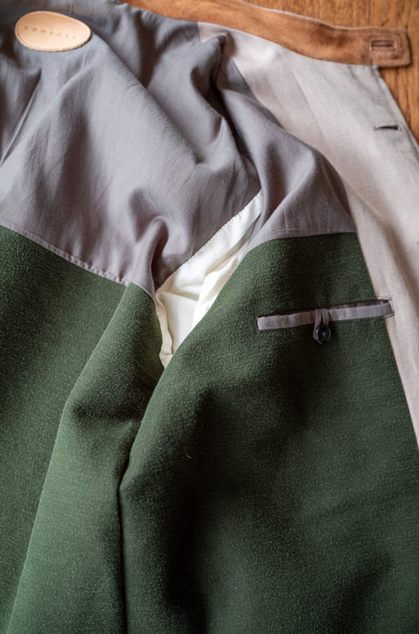 Silk Linen Forestiere Jacket〔MARON〕