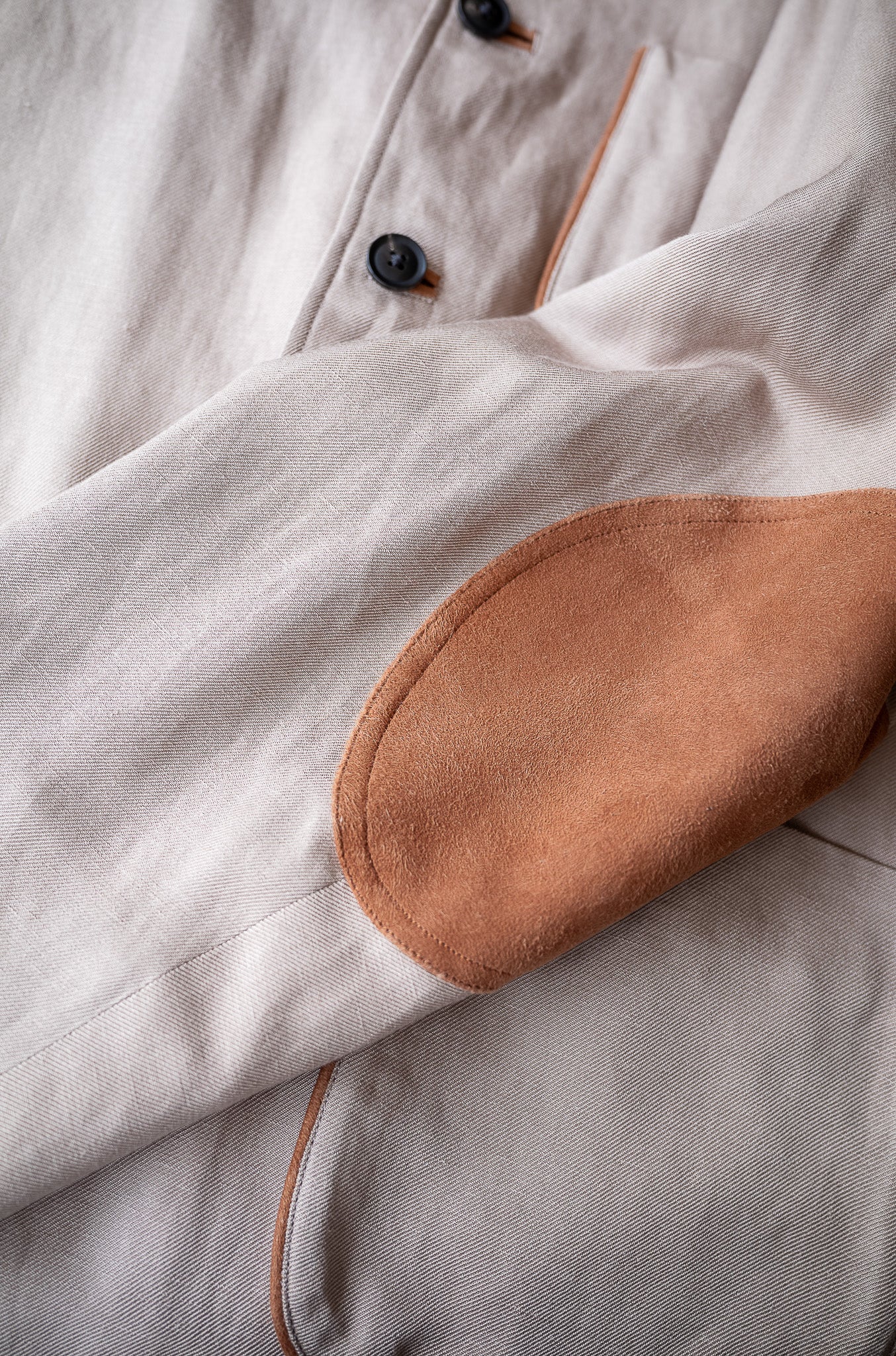 Silk Linen Forestiere Jacket〔MARON〕