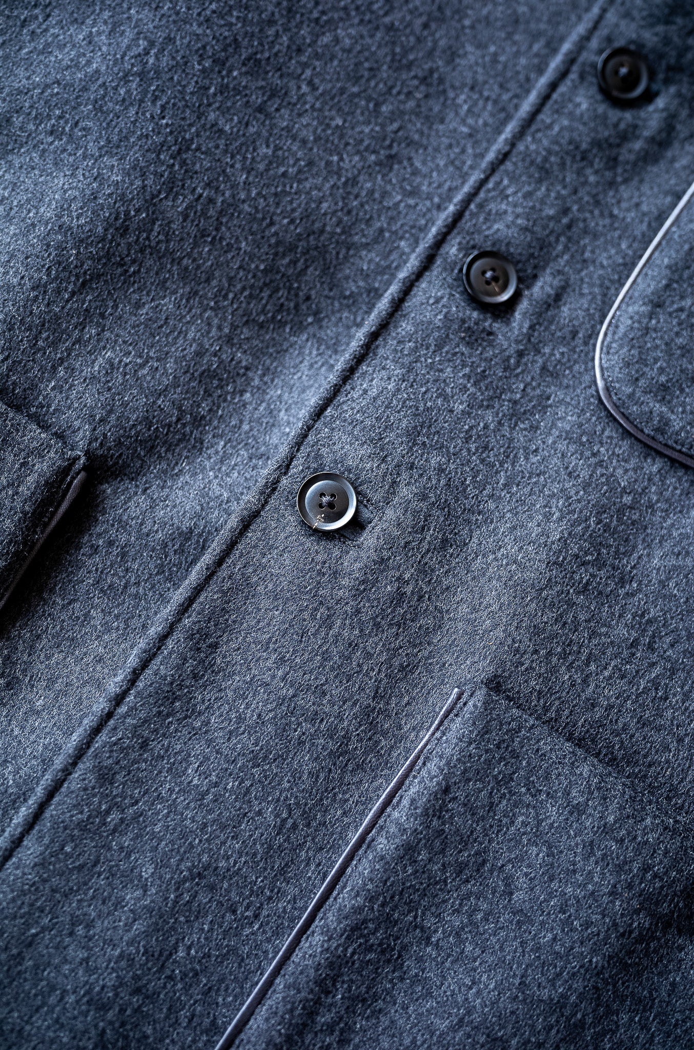 Wool Flannel Forestiere Jacket〔GRAY〕