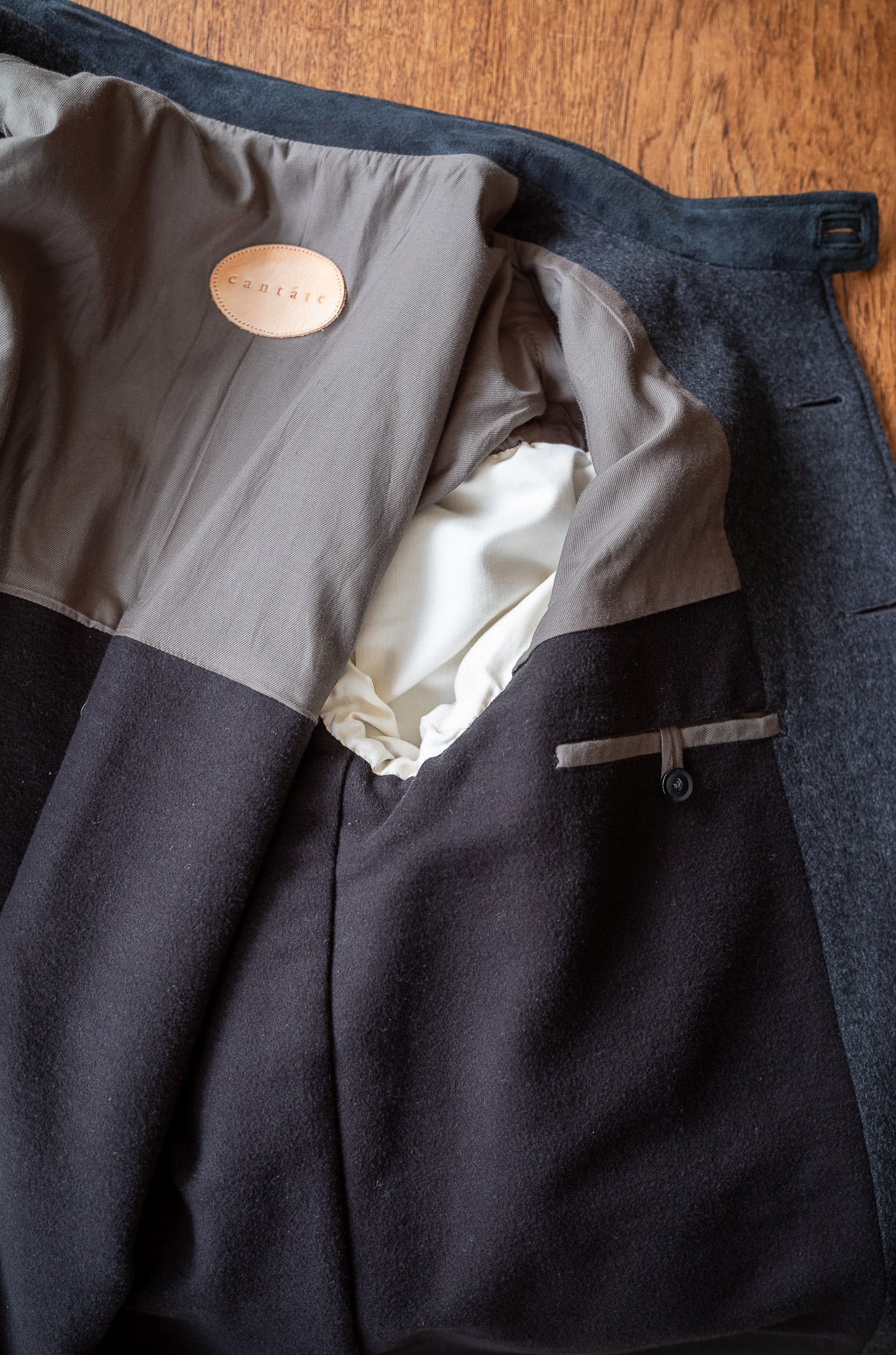 Wool Flannel Forestiere Jacket〔GRAY〕