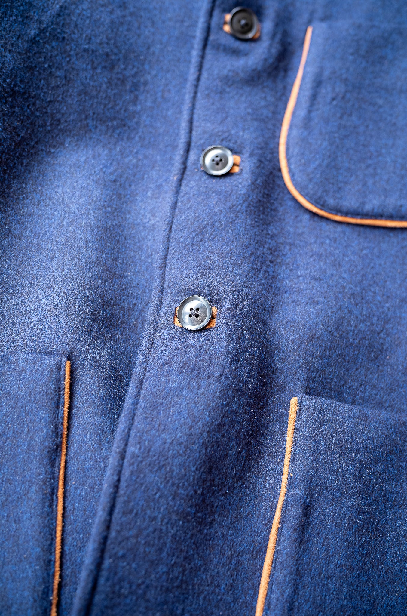 Wool Flannel Forestiere Jacket 〔NAVY〕
