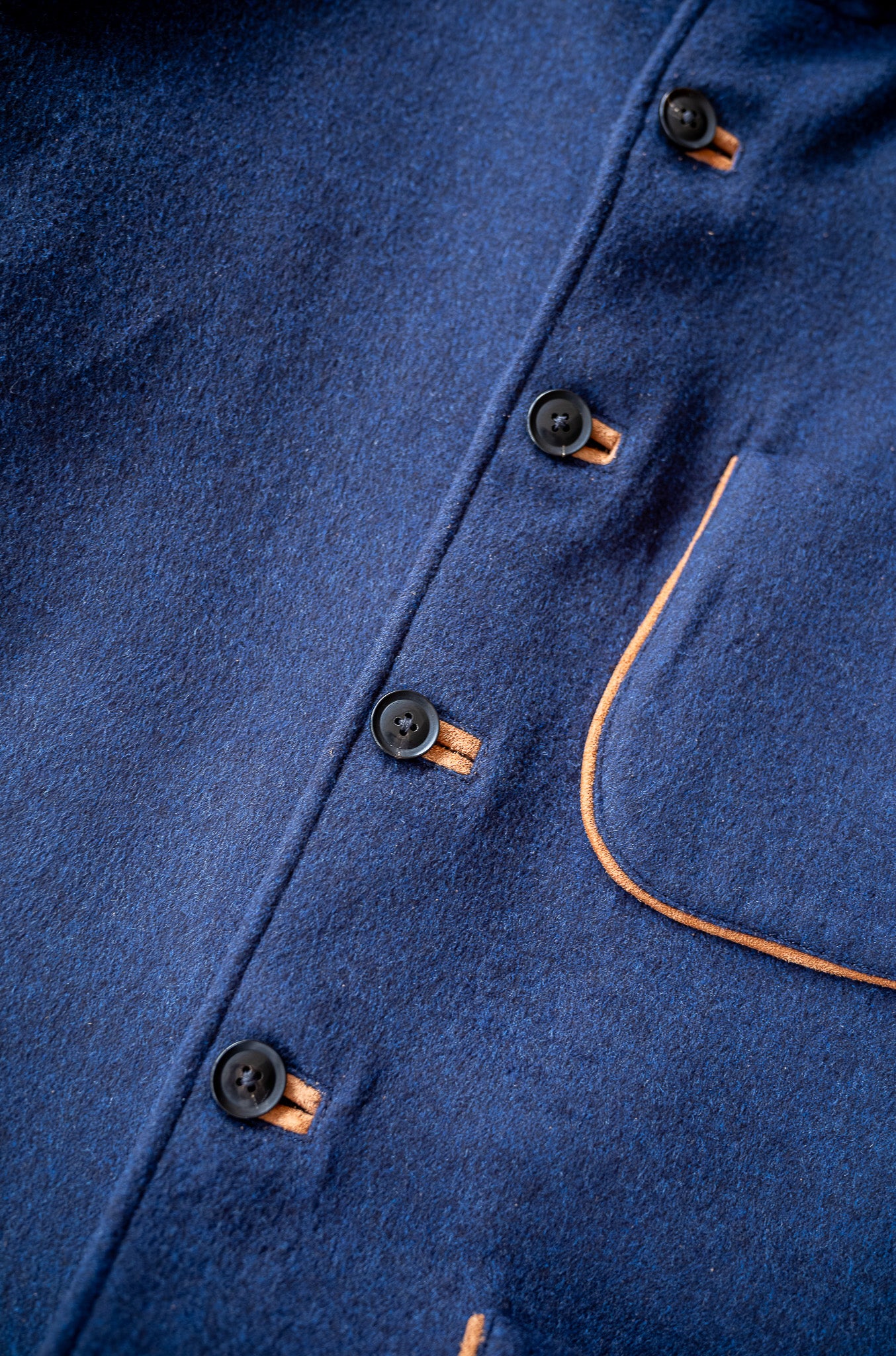Wool Flannel Forestiere Jacket 〔NAVY〕