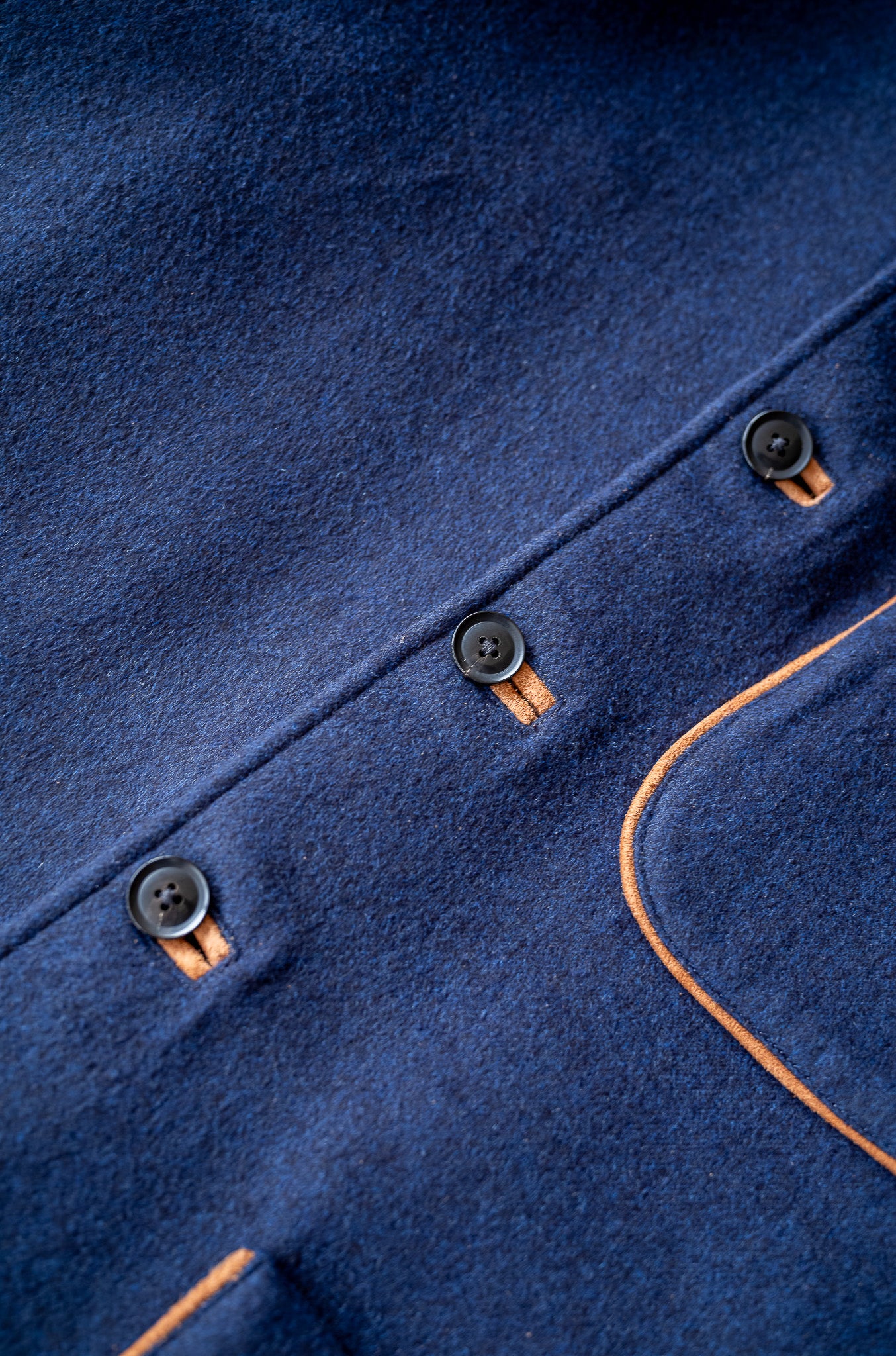 Wool Flannel Forestiere Jacket 〔NAVY〕