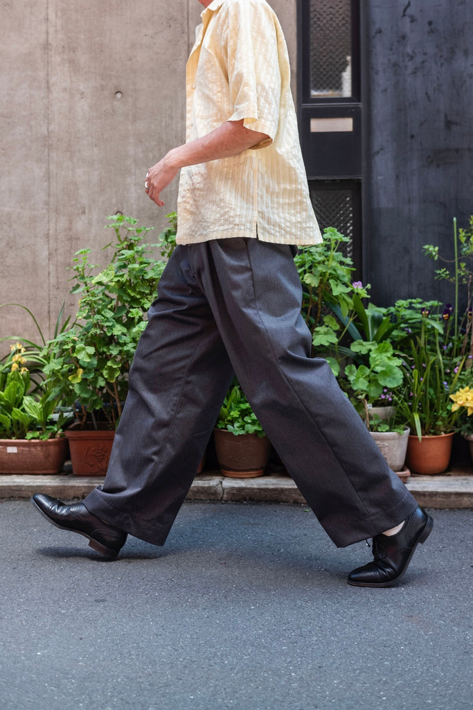 EX WIDE TROUSERS [GRAY]