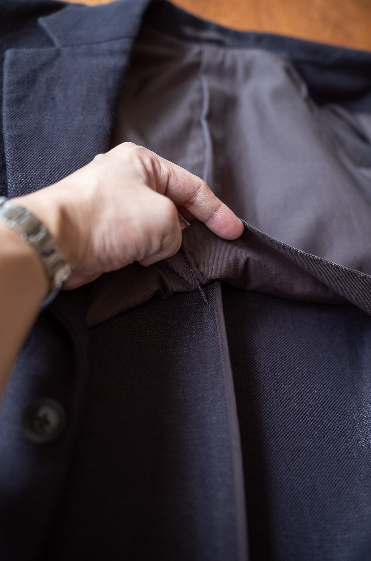 Double Cloth Directors Jacket 〈NOIR〉