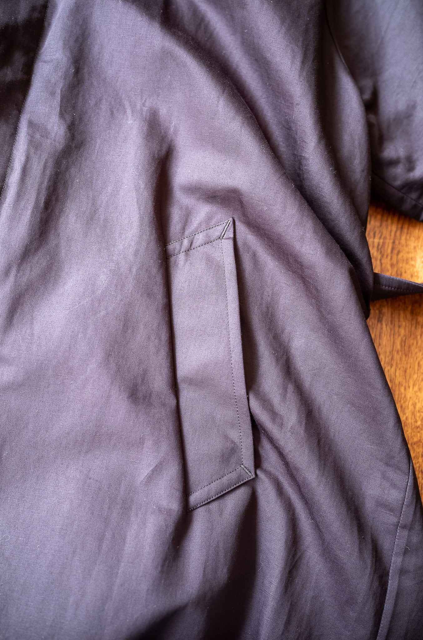 One-Piece Sleeve Balmacaan Coat 〔NOIR〕