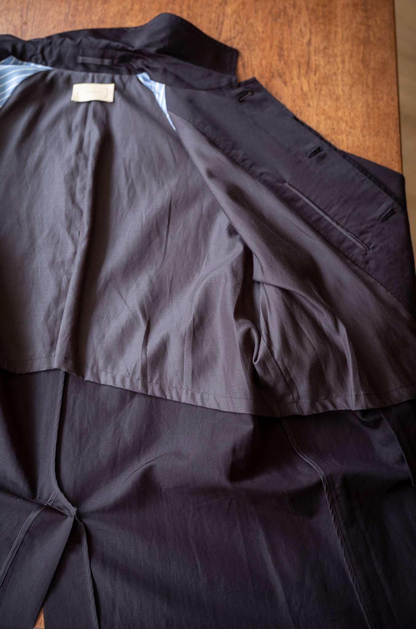 One-Piece Sleeve Balmacaan Coat 〔NOIR〕