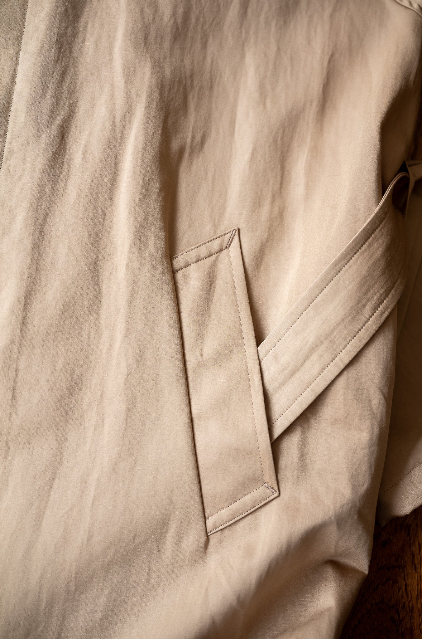 One-Piece Sleeve Balmacaan Coat〔MARON〕