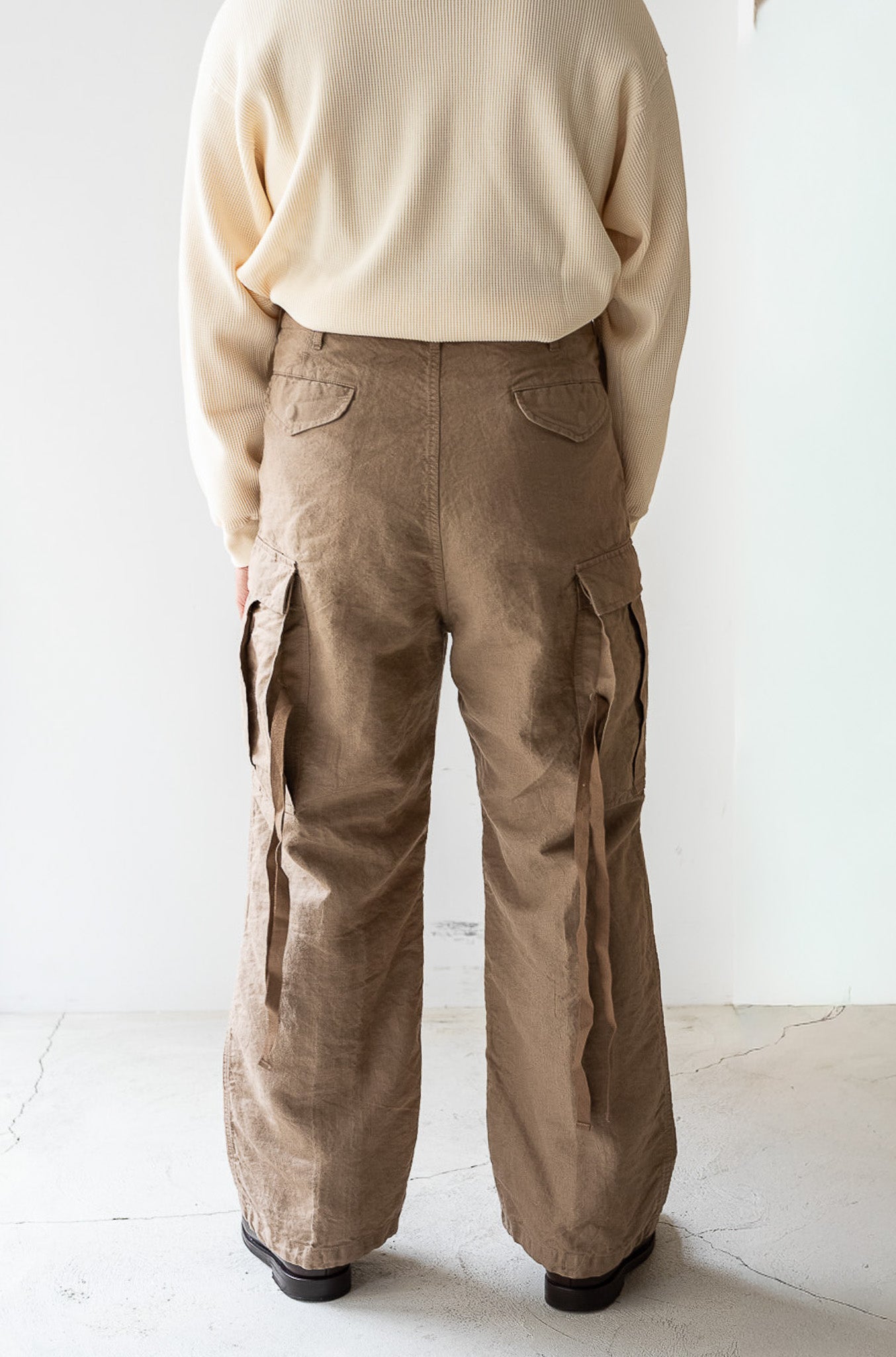 Linen Washi M51 Cargo Pants 〔TAN〕