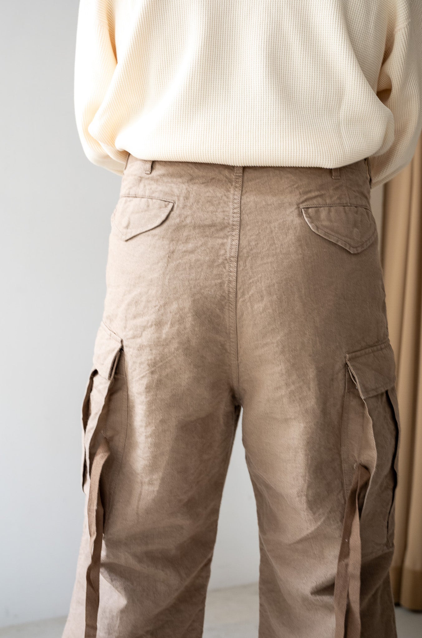 Linen Washi M51 Cargo Pants 〔TAN〕