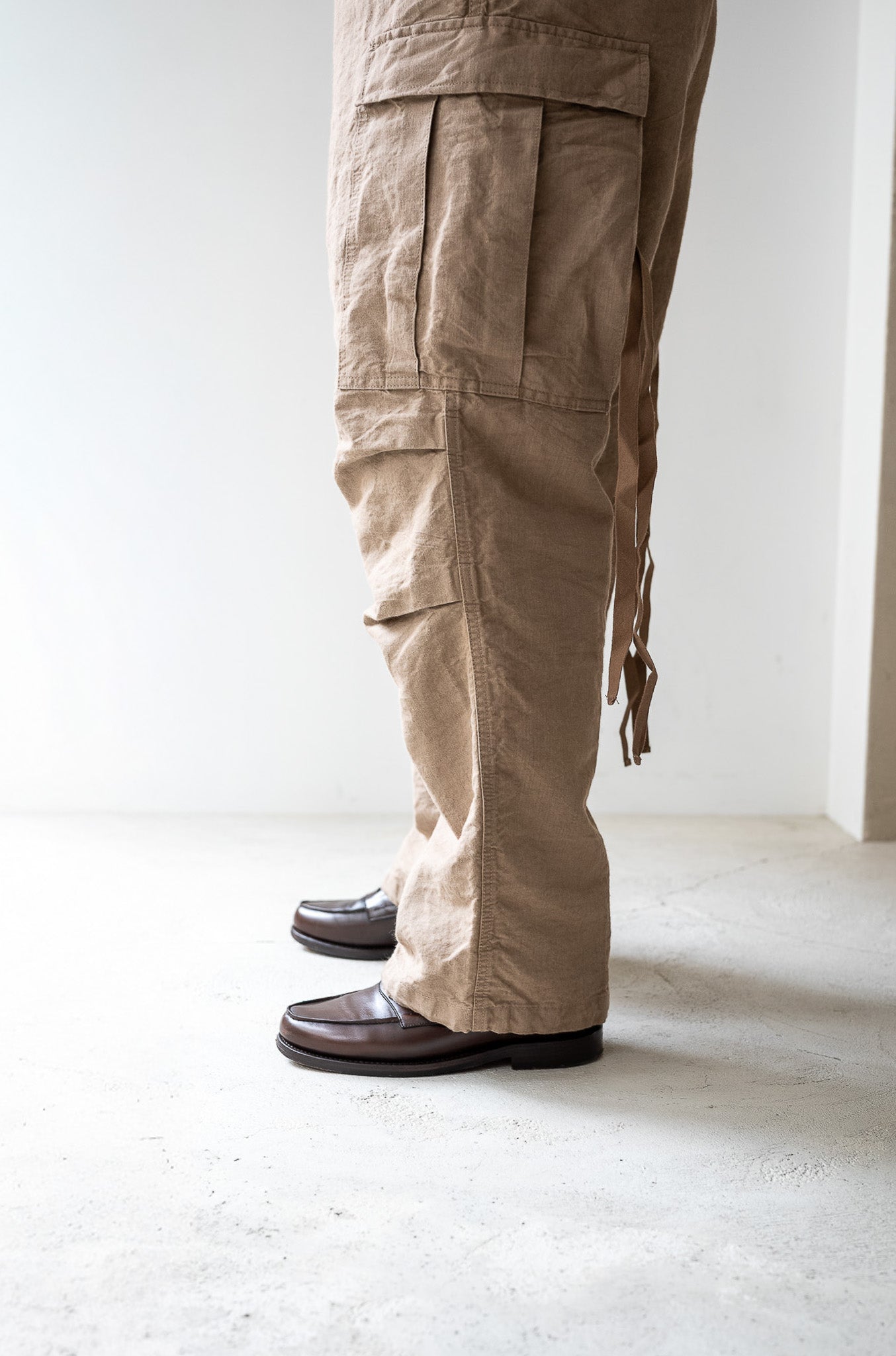 Linen Washi M51 Cargo Pants 〔TAN〕