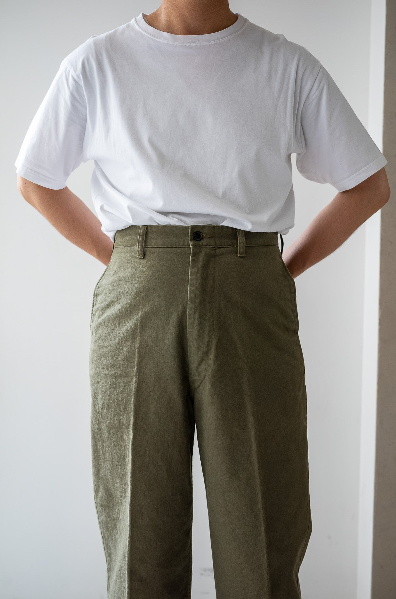 Whipcord Chinos 〔OLIVE DRAB〕